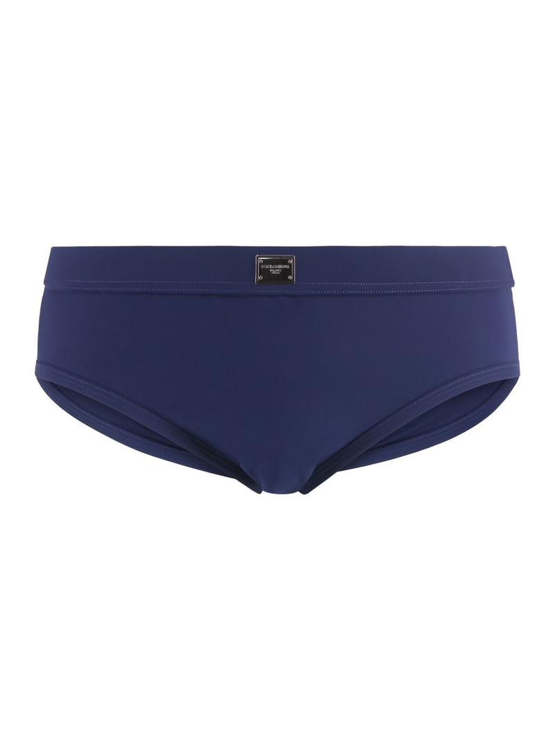 logo-patch swim trunks 1