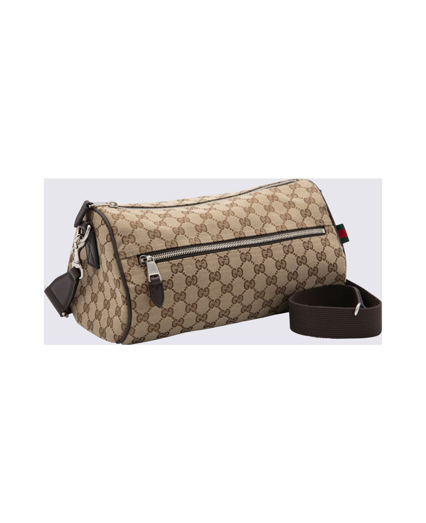 Beige Leather Crossbody Bag - 2