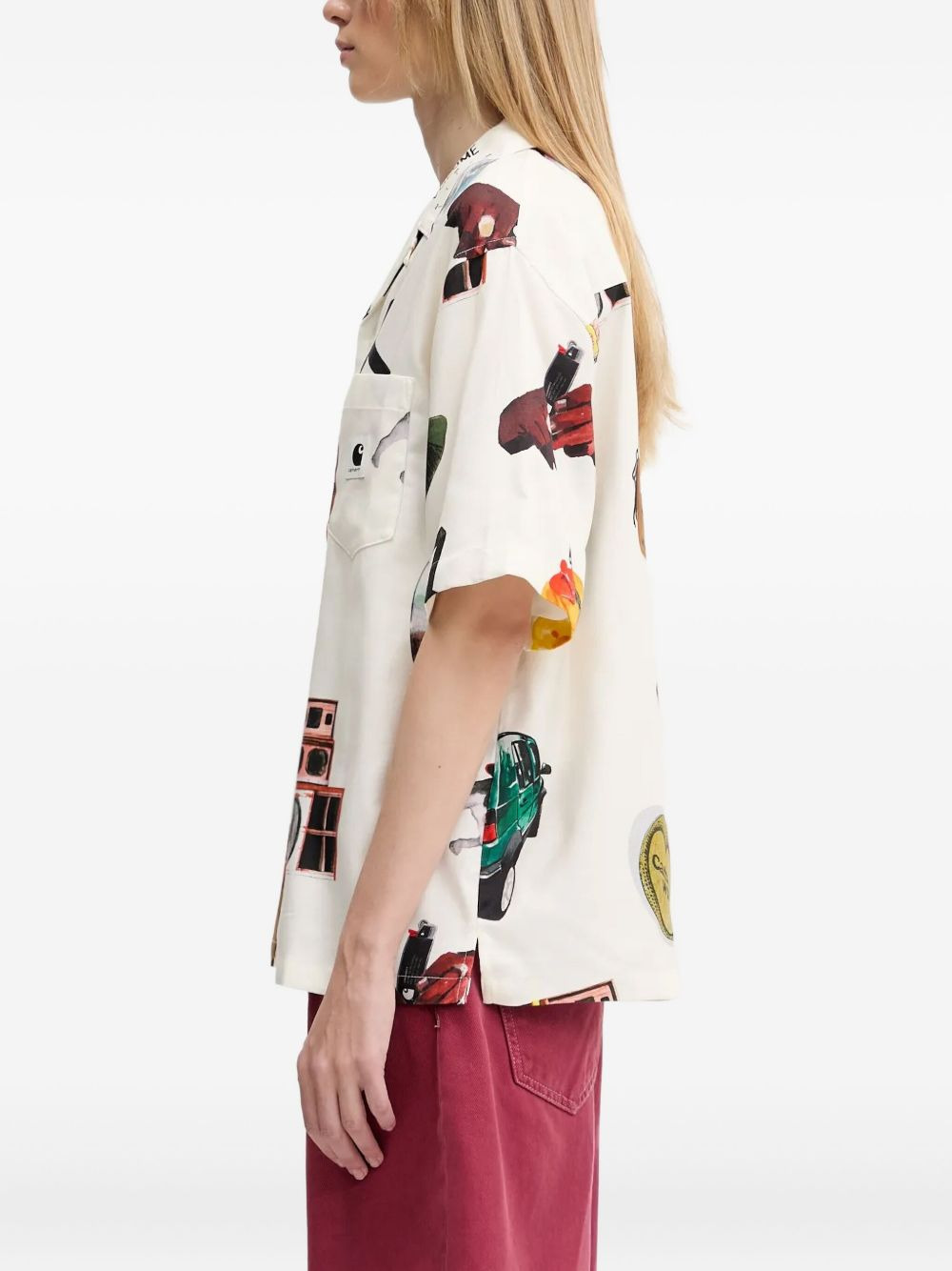 Jacob Rochester music-print shirt - 3