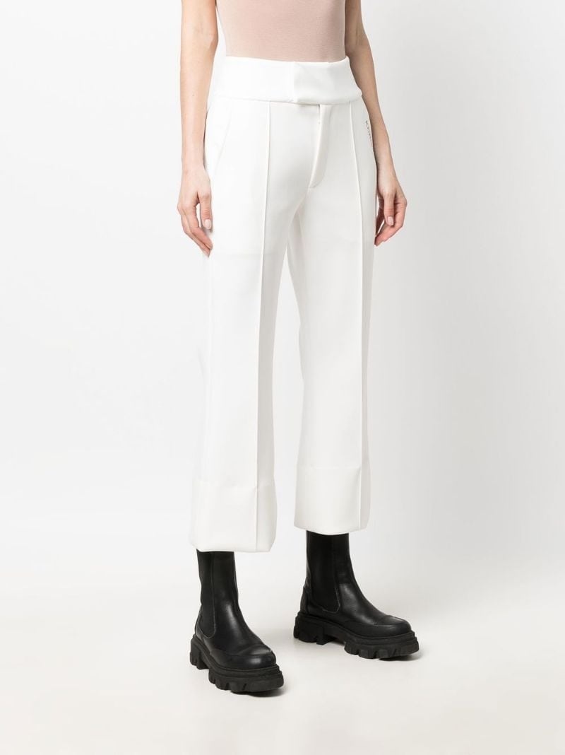 cropped kick-flare trousers - 3