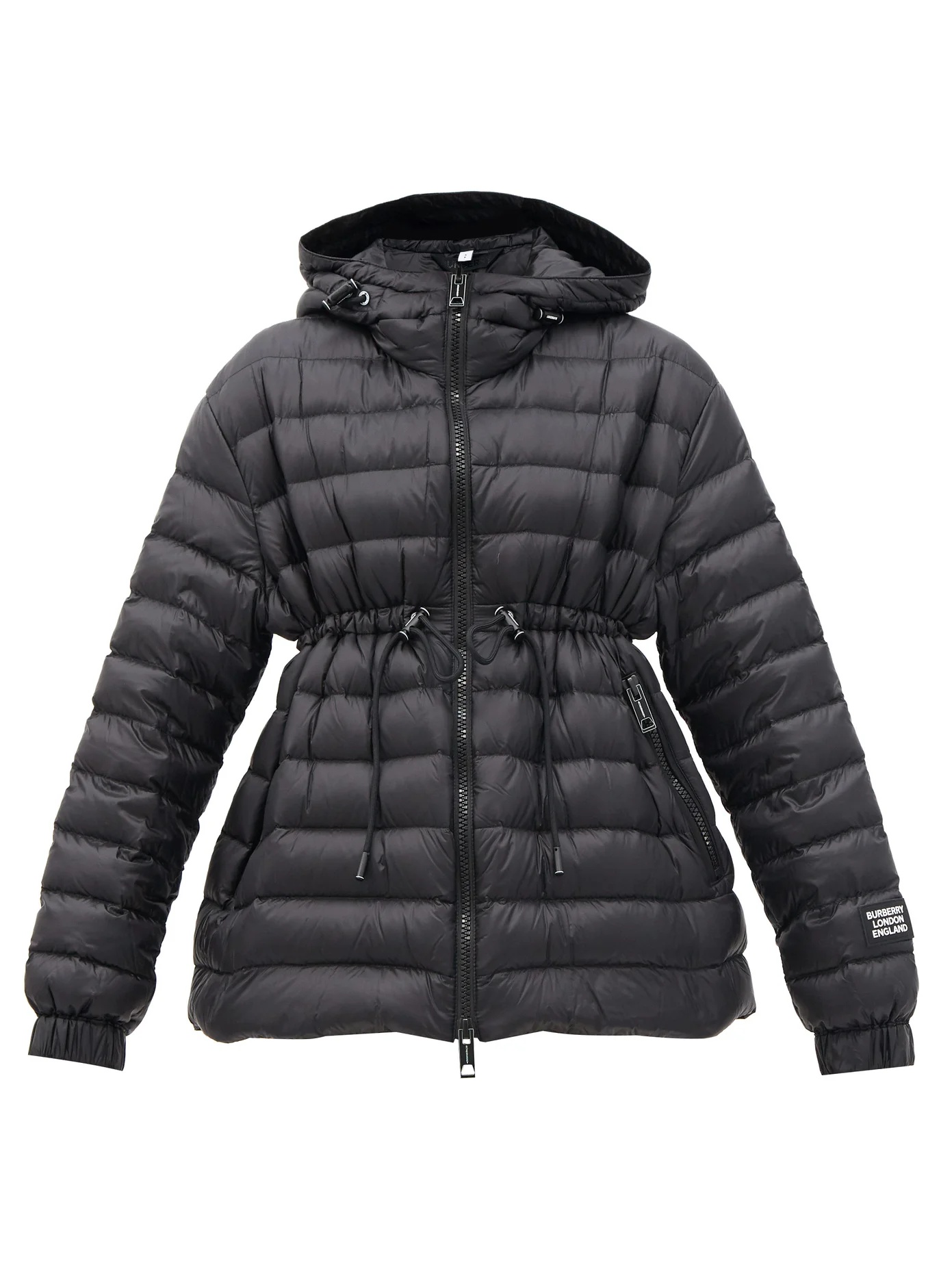 Staithes drawstring-waist quilted hooded jacket - 1