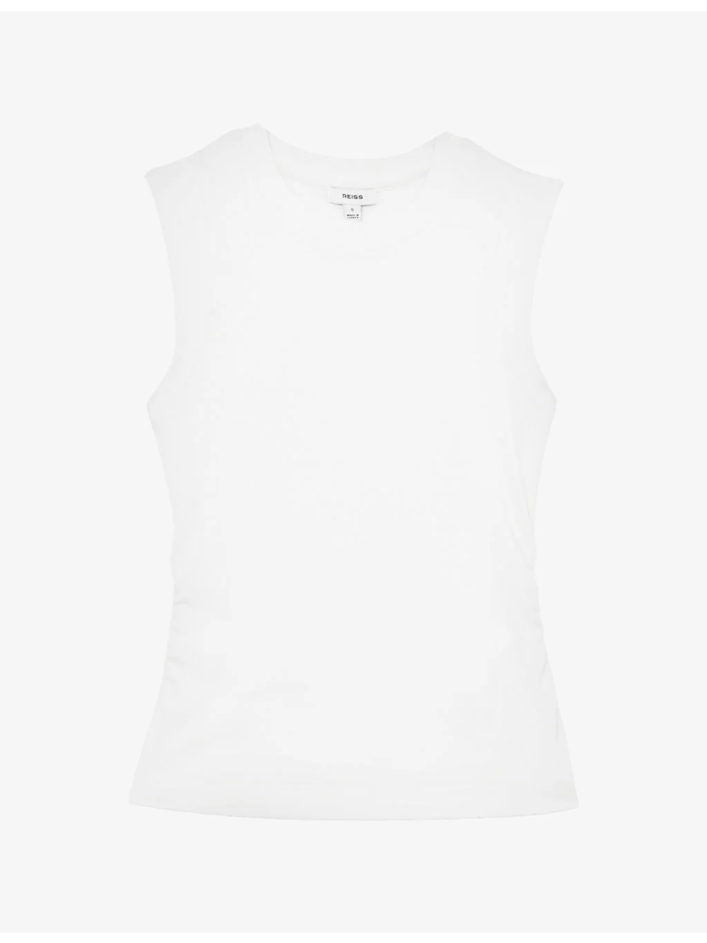 Trudy Ruched Stretch-Cotton Top - 1