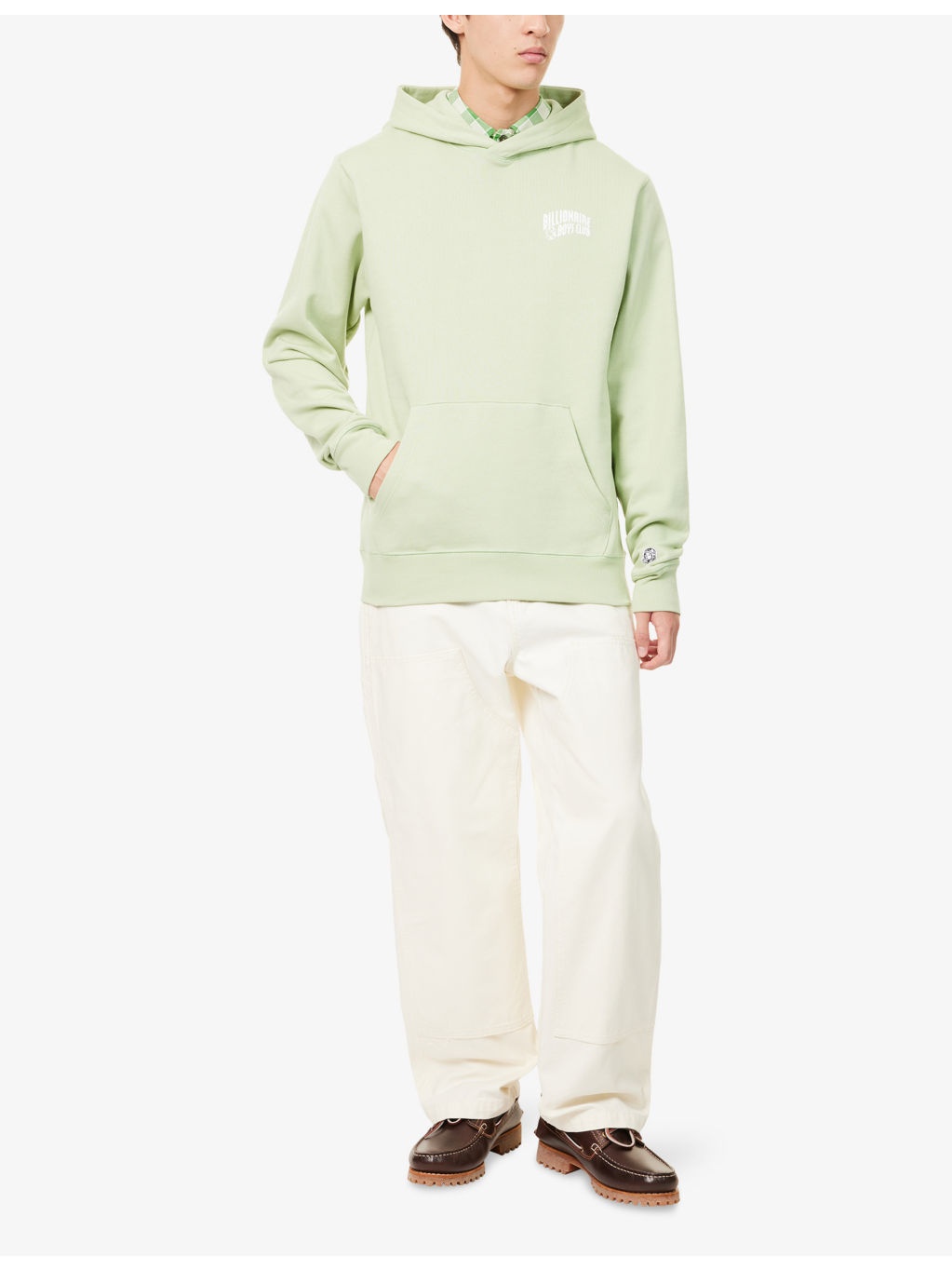 Small Arch Logo-Print Cotton Hoody - 2