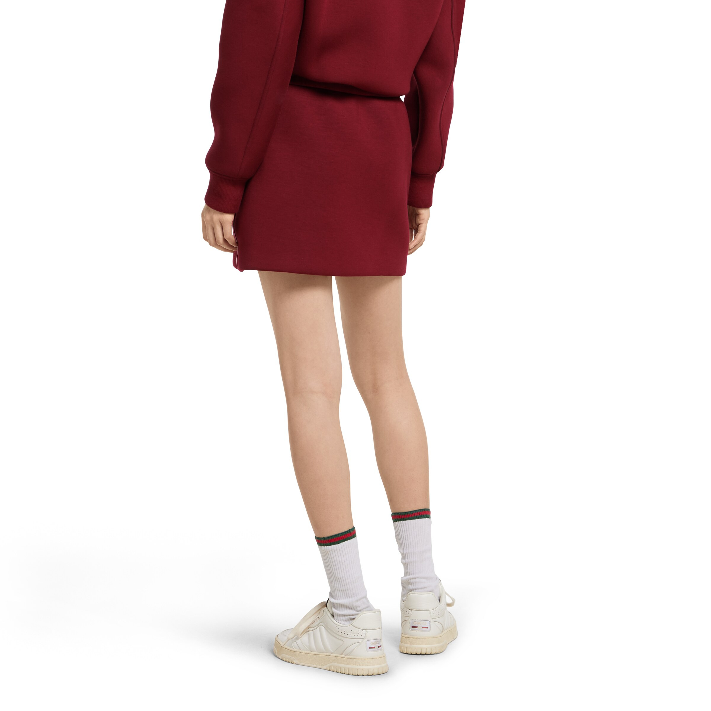 Jersey mini skirt with logo - 4