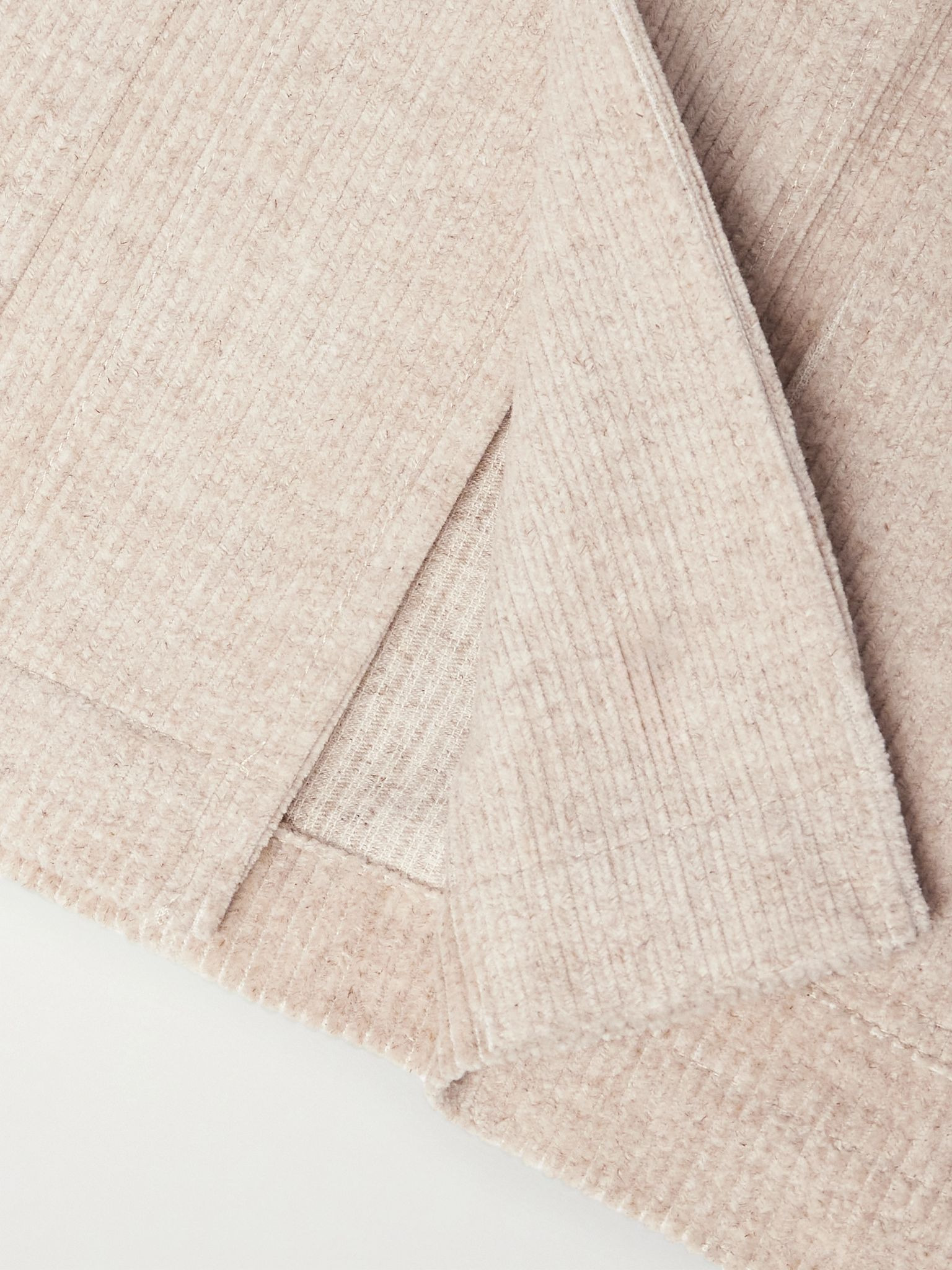 Cotton and Linen-Blend Corduroy Overshirt Cream - 5