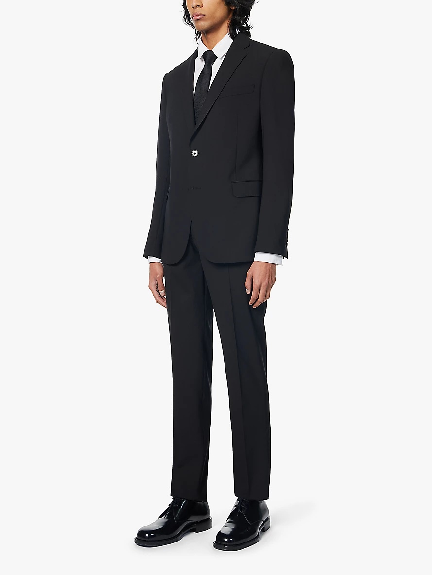 Single-breasted regular-fit stretch-wool suit - 4