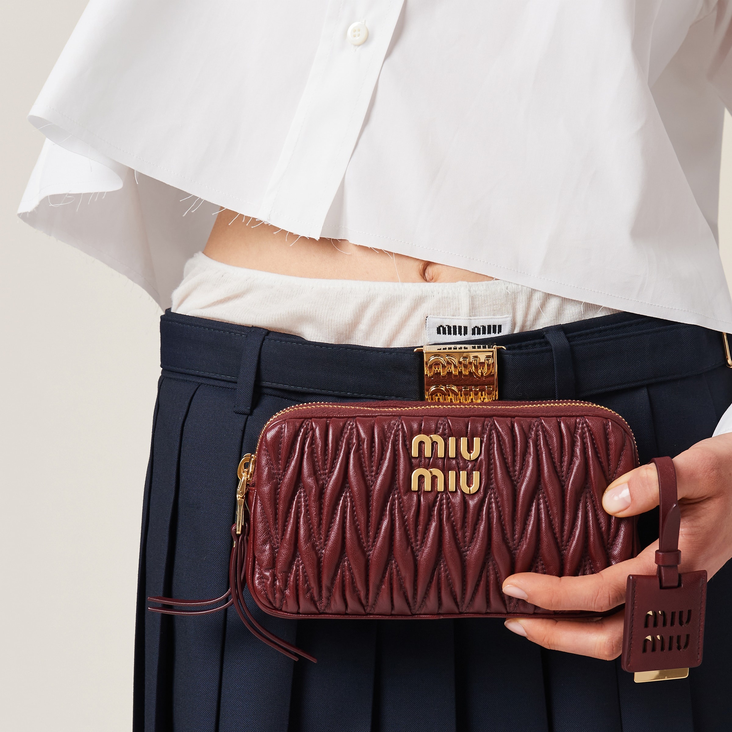 Matelassé nappa leather mini-bag - 5