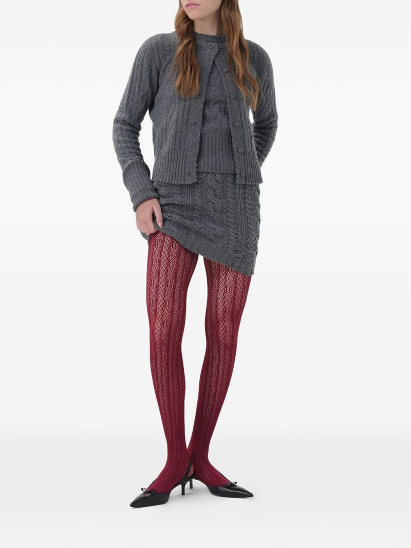 Blumarine cable-stitch crew-neck sweater outlook