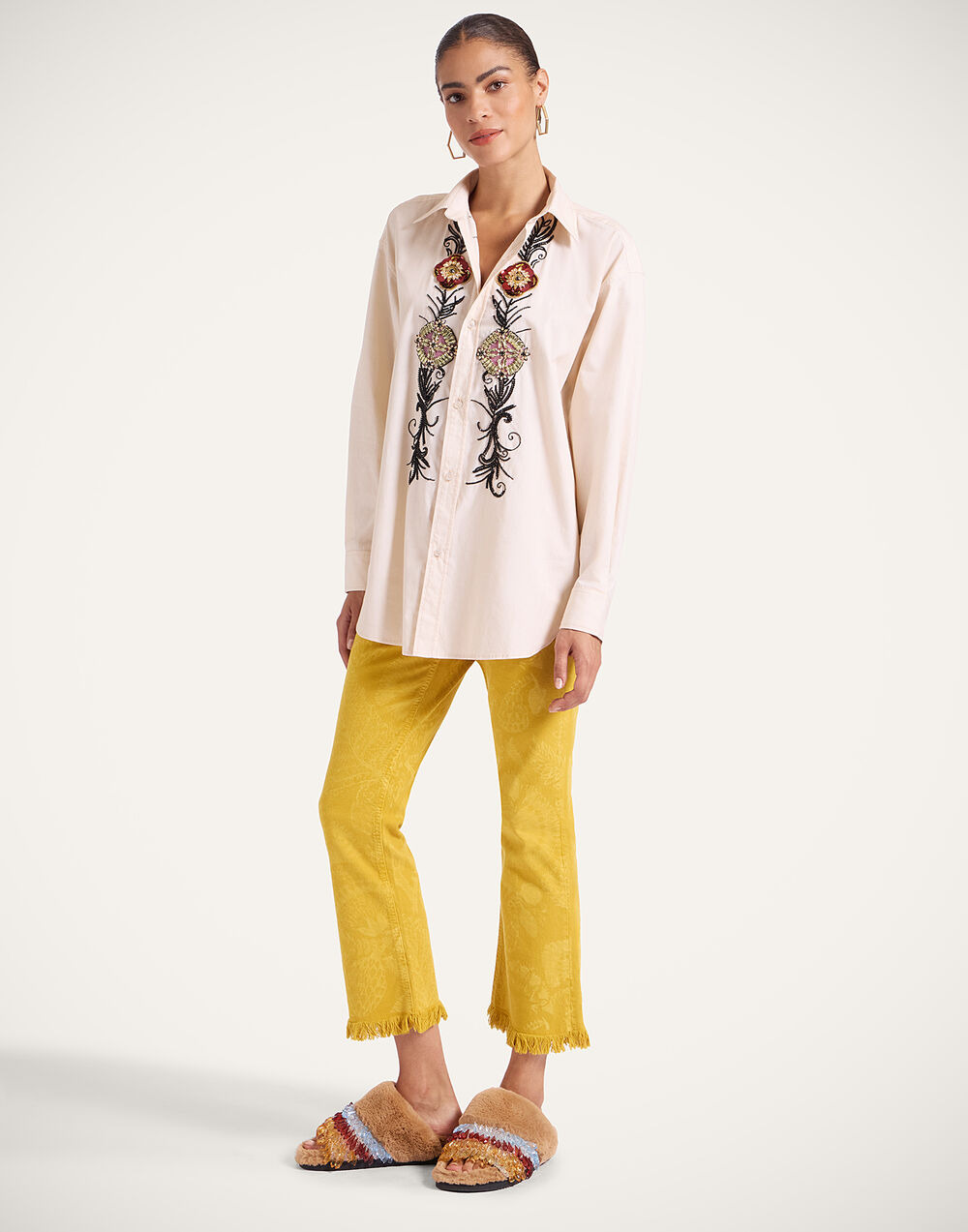Fancy Crop Jeans - 7