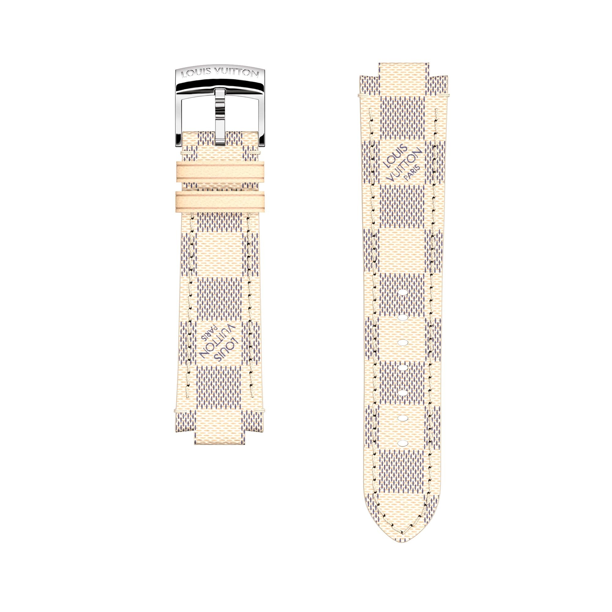 STRAP TAMBOUR CANVAS DAMIER AZUR S/S - 1