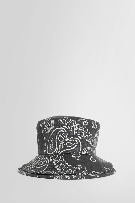 Sacai black and white double brim bandana bucket hat - 1