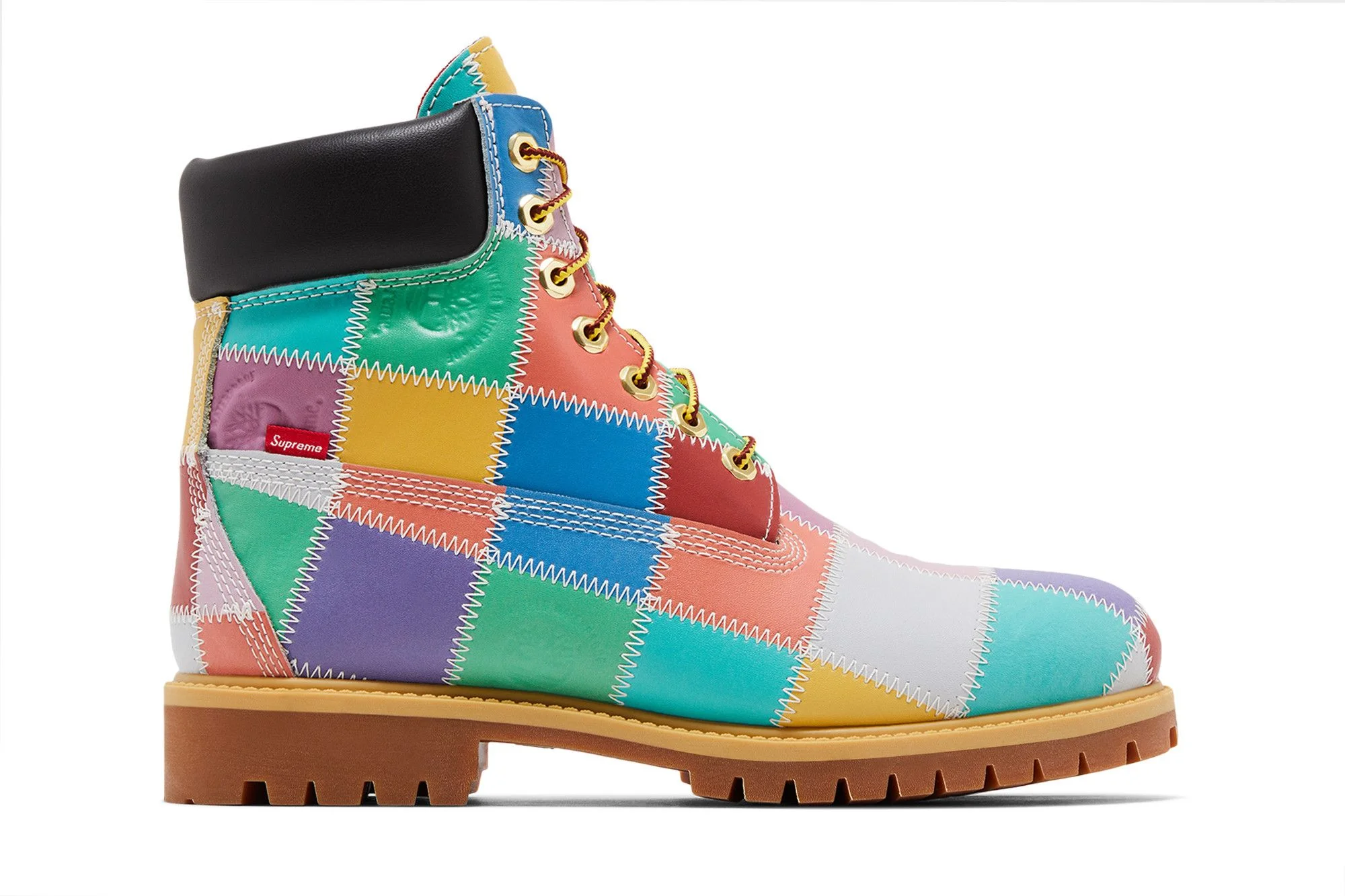 Supreme x Timberland 6 Inch Premium Waterproof Boot 'Patchwork - Multi-Color' - 1
