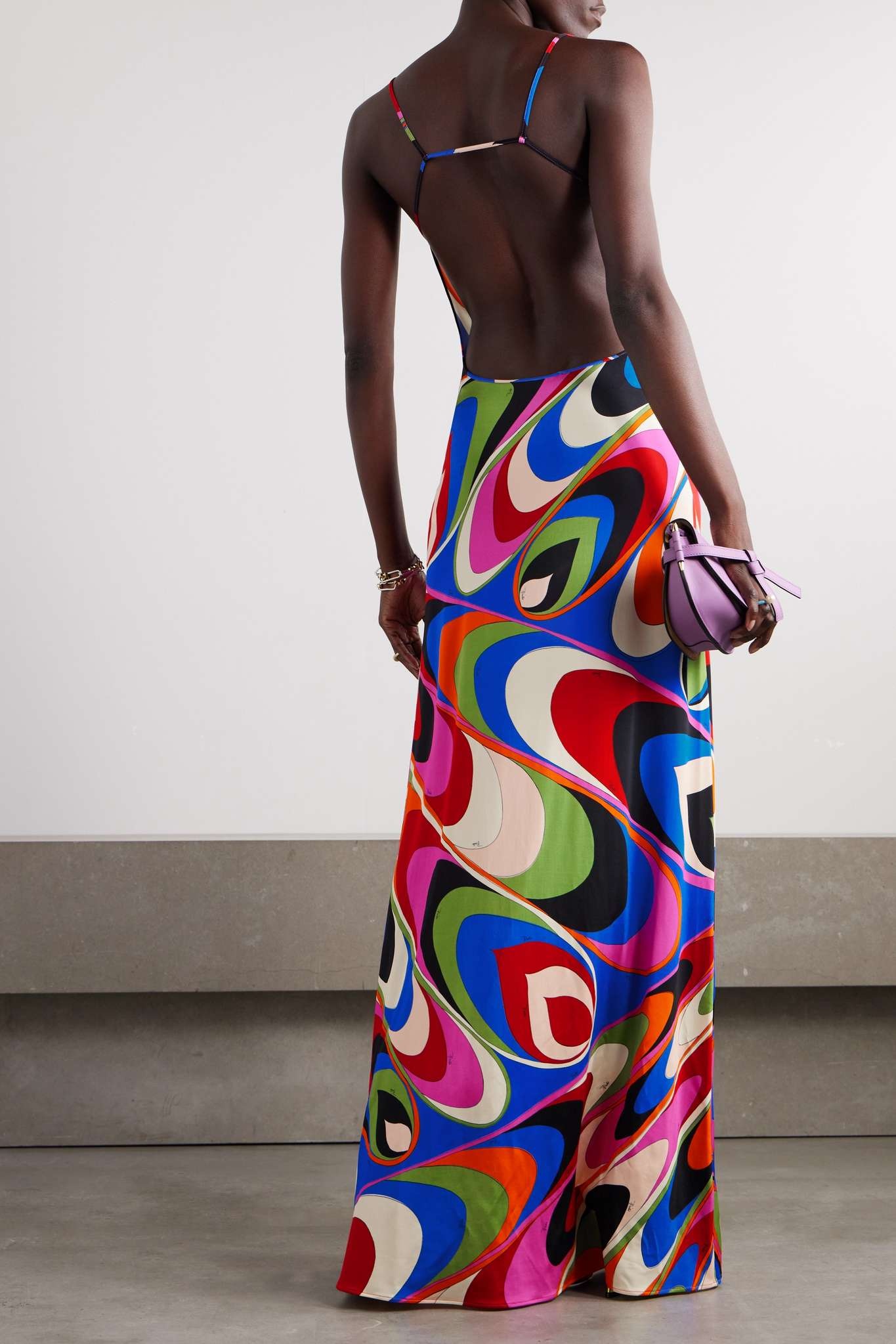 Printed stretch-jersey maxi dress - 3