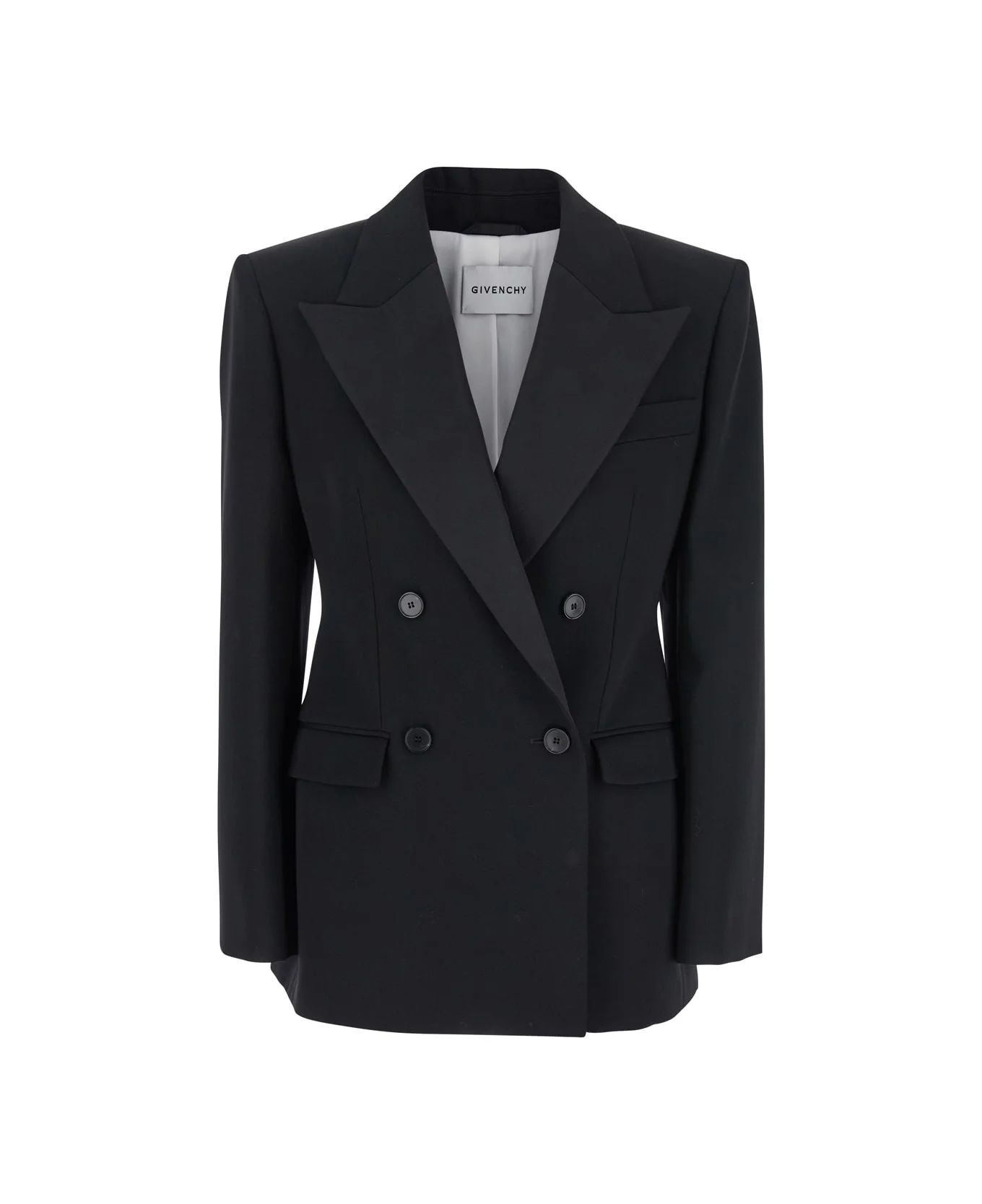 Black Wool Blazer - 1