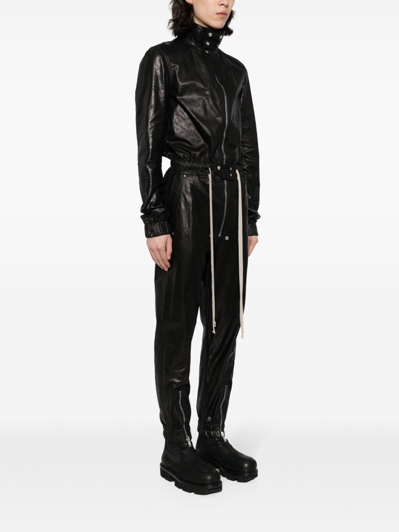 tapered-leg leather jumpsuit 3