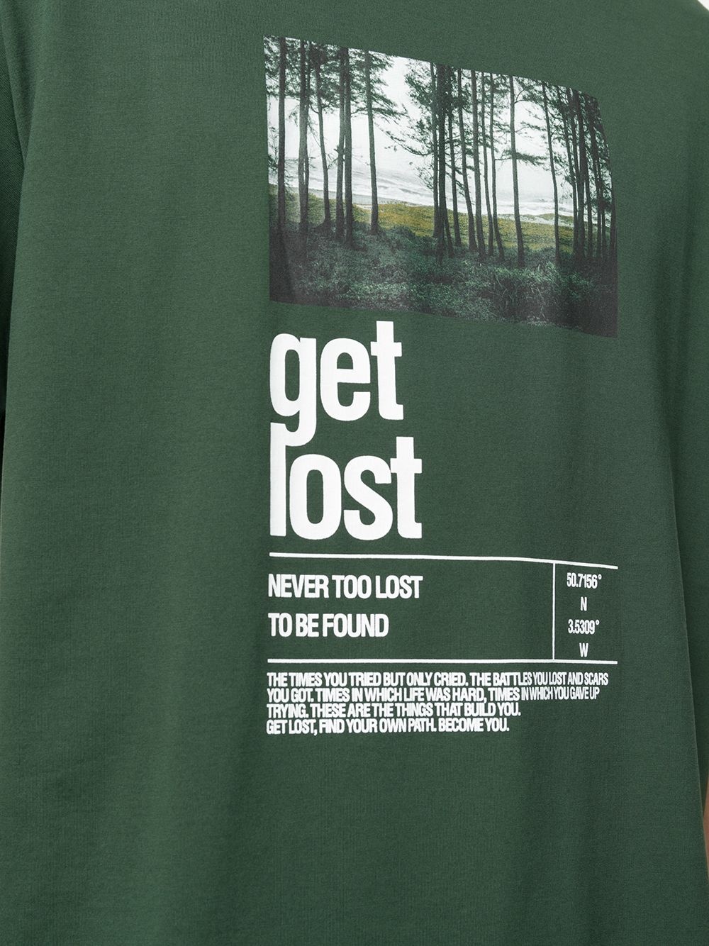 Get lost graphic-print T-shirt - 5