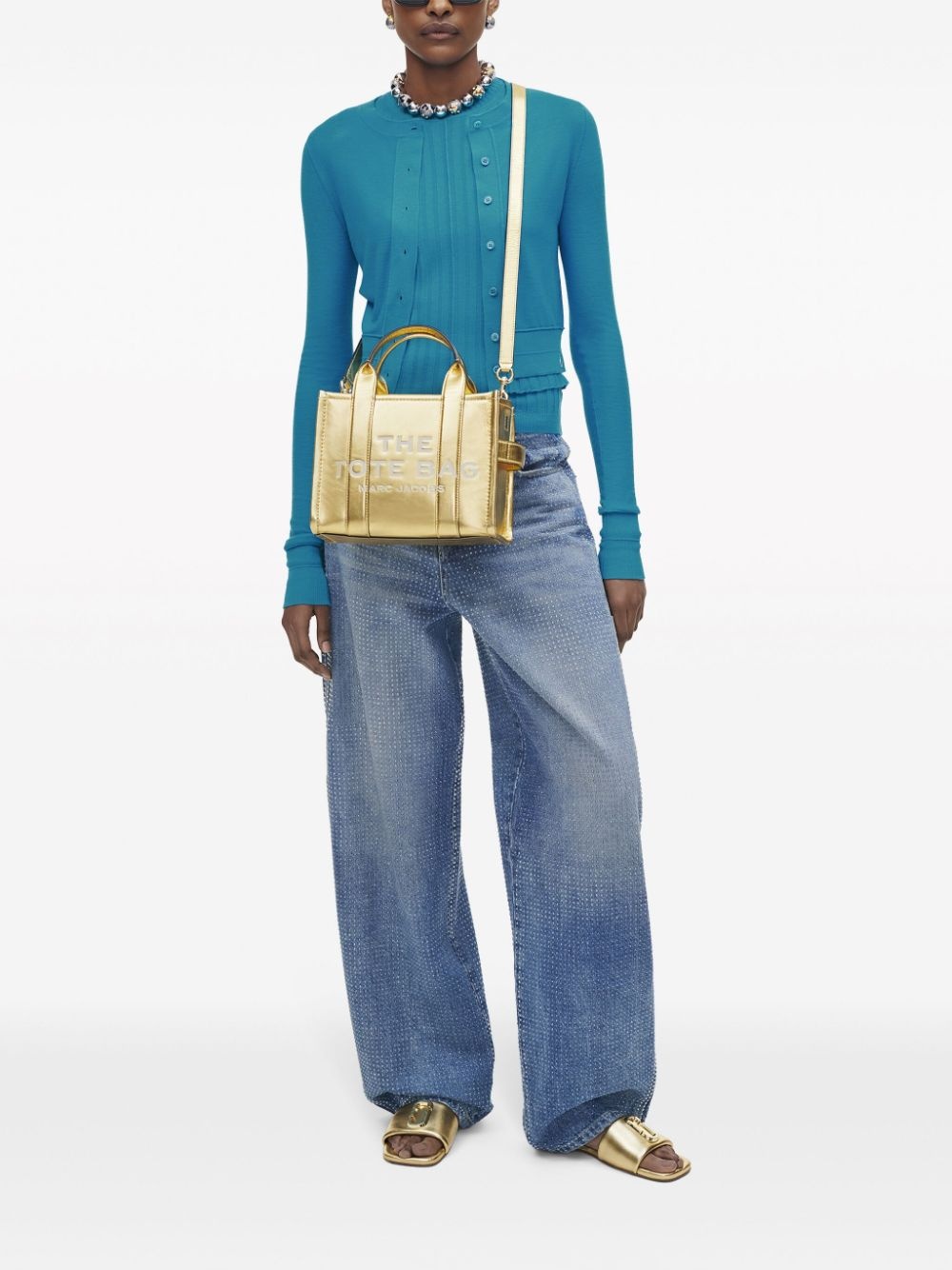 The Small Metallic Leather Duffle bag - 2