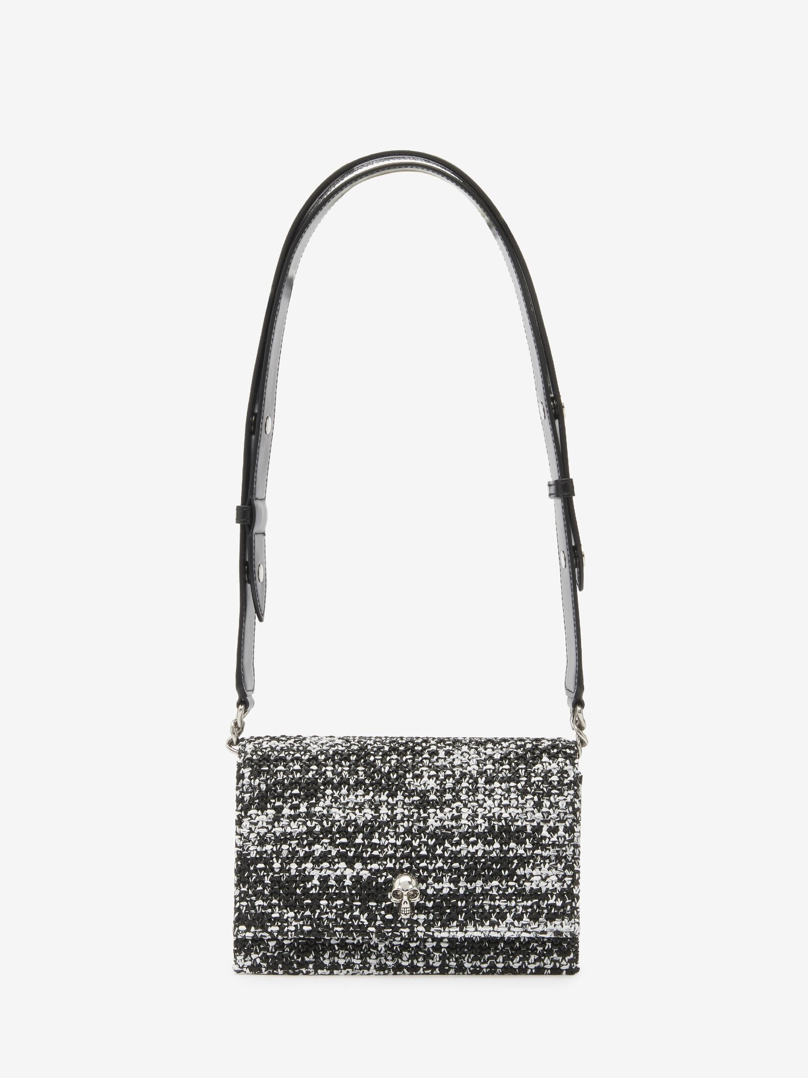 Women's The Biker Small Skull Bag in Black/white - 5