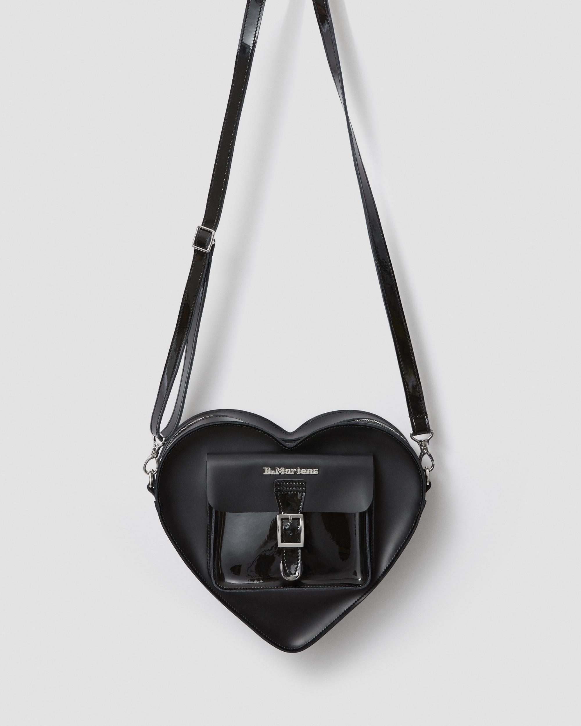 Heart Shaped Hardware Kiev Leather Bag - 5