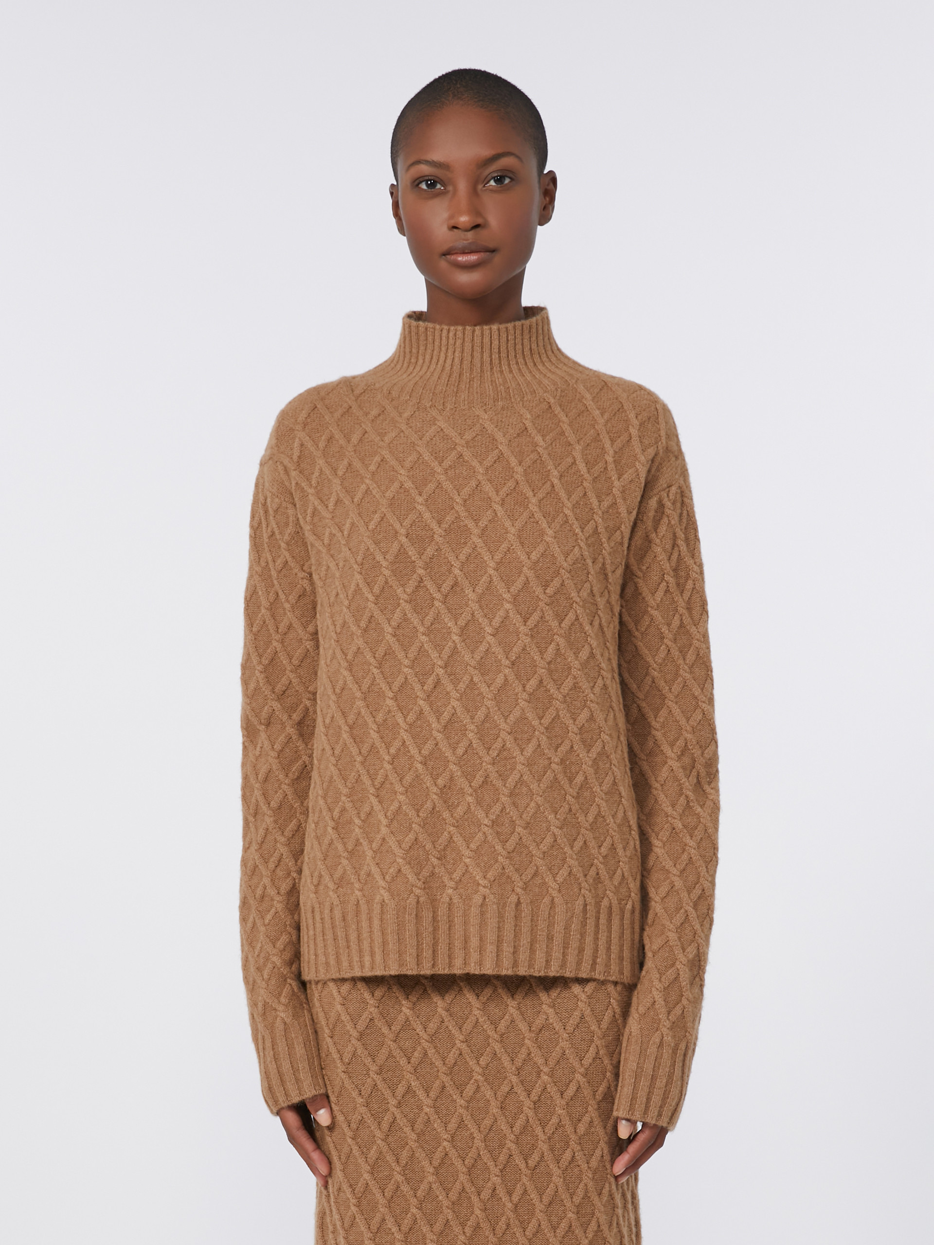 MOLI Camel-yarn high-neck jumper - 3