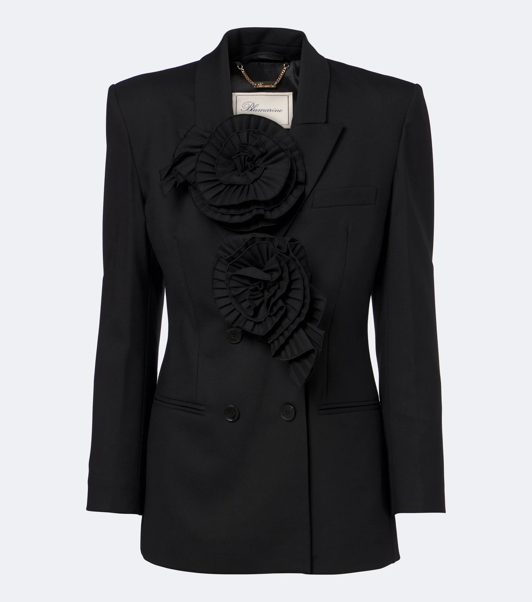 Floral-appliqué blazer - 1