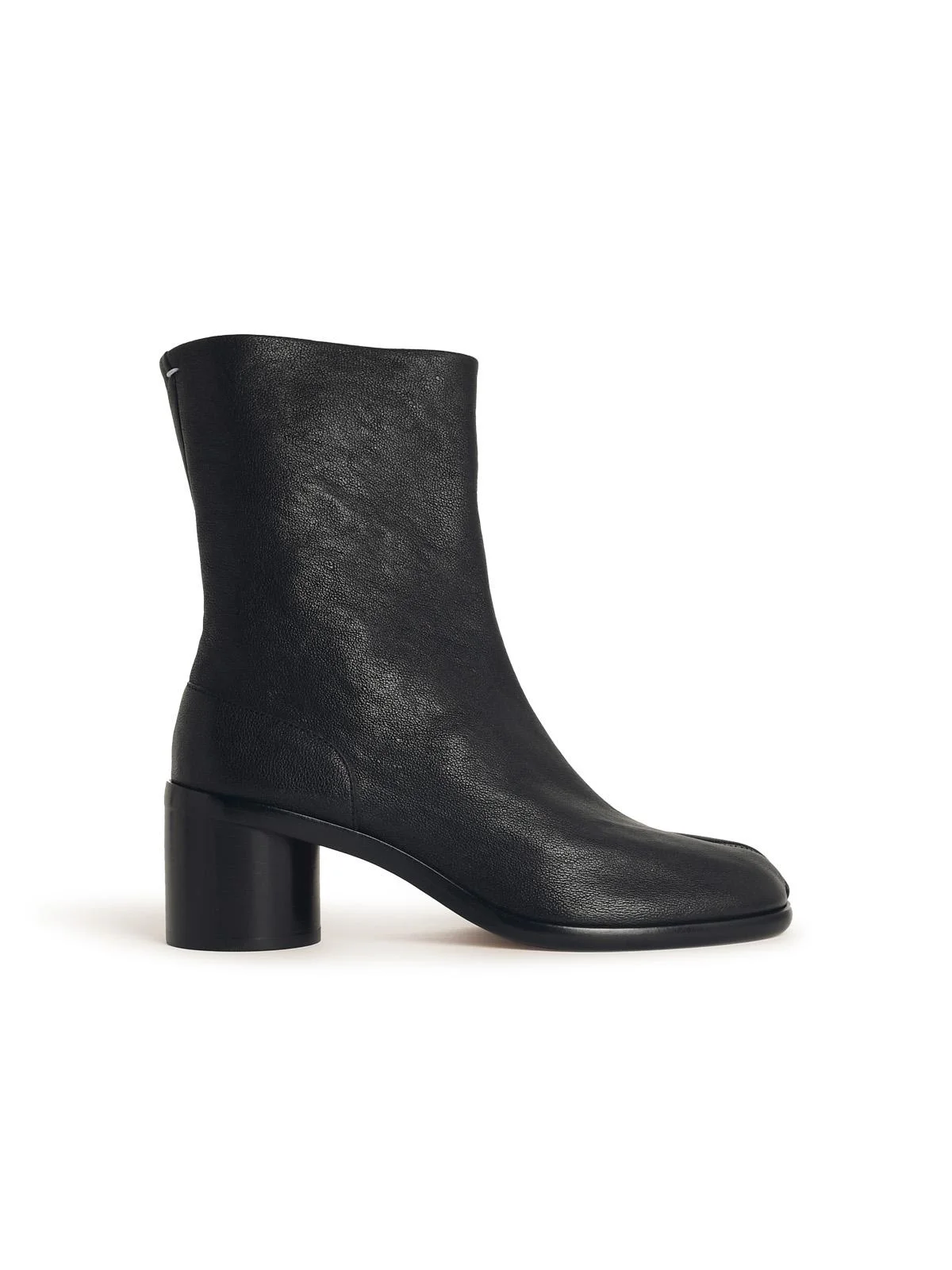 Maison Margiela 'Tabi' Black Leather Ankle Boots Men - 1