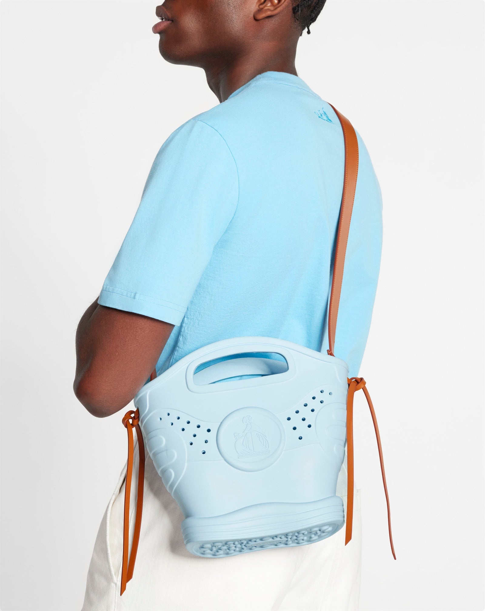 Lanvin RUBBER BUCKET BAG REVERSIBLE