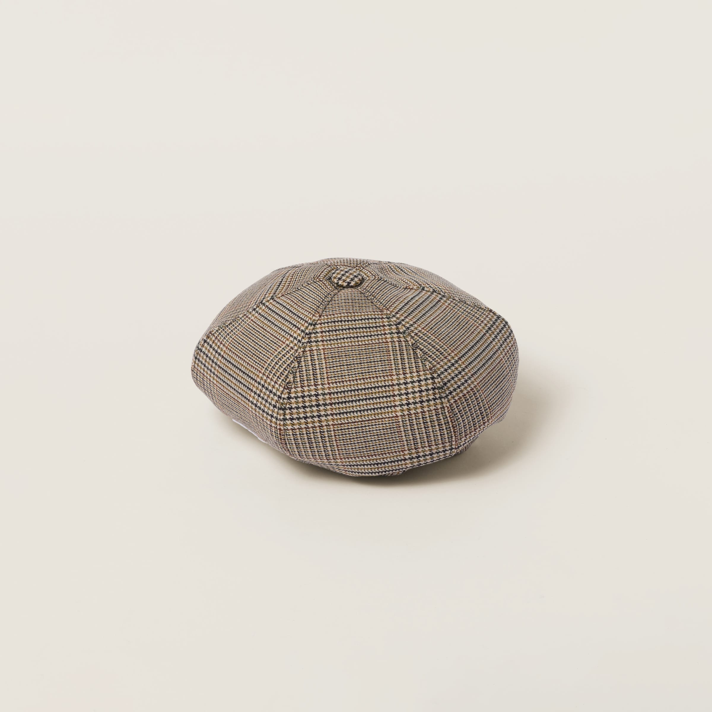 Prince of Wales checked wool hat - 1