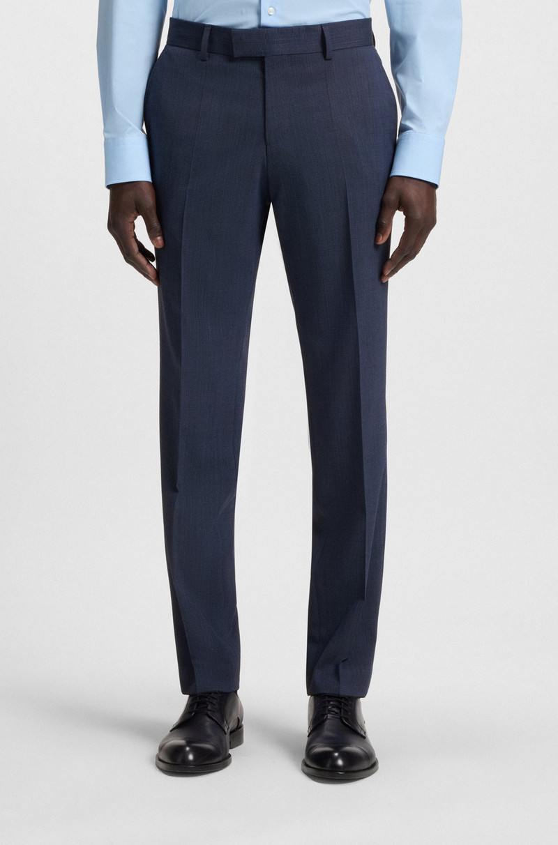 SLIM-FIT SUIT IN MICRO-PATTERNED STRETCH FABRIC 6