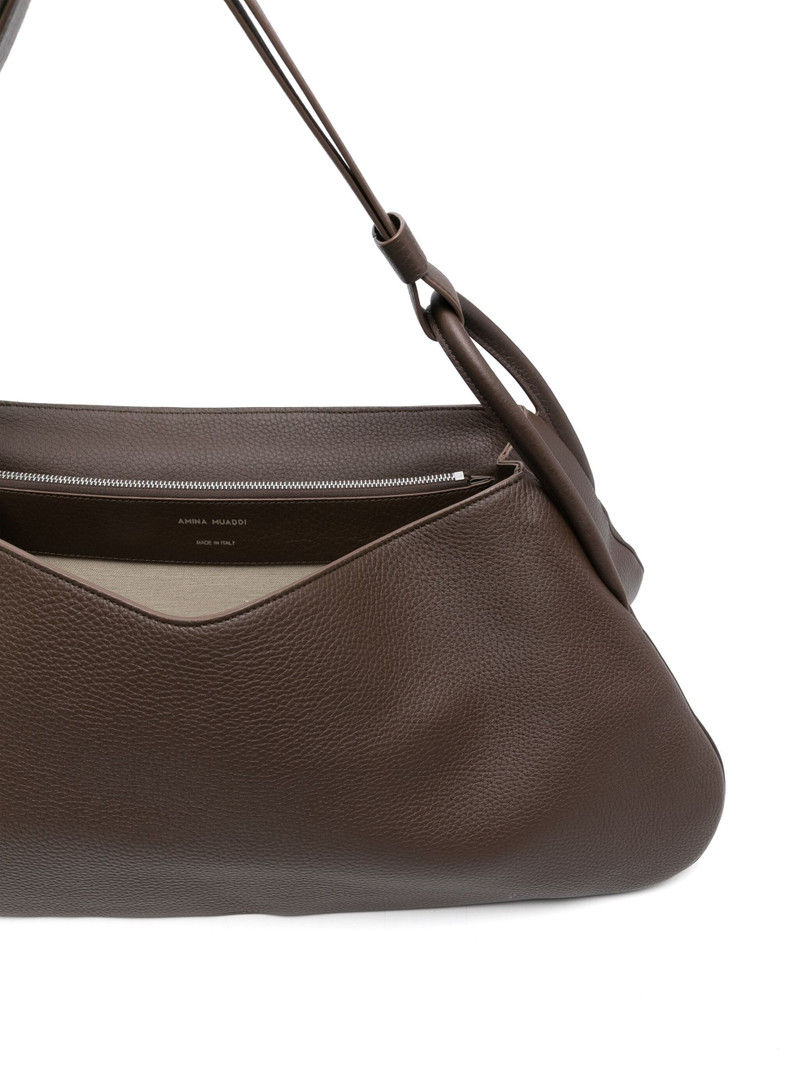 Amina Muaddi Leather Tote Bag outlook