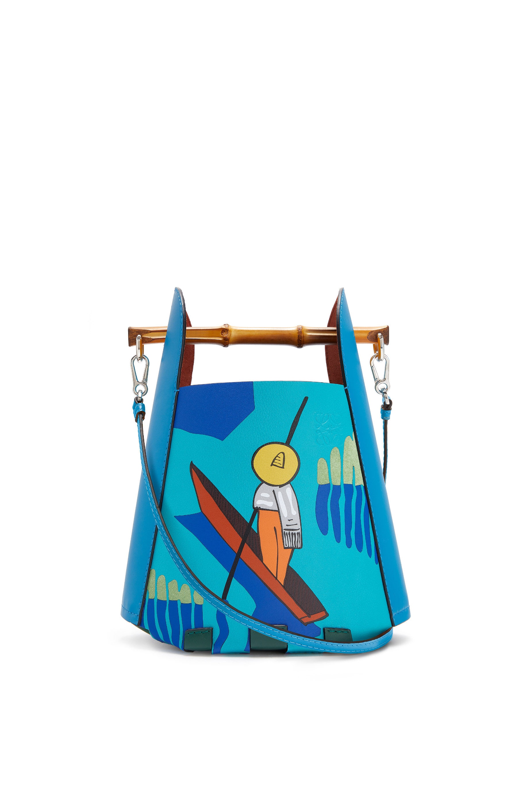 Happy's Curios Bamboo Bucket bag in calfskin - 1