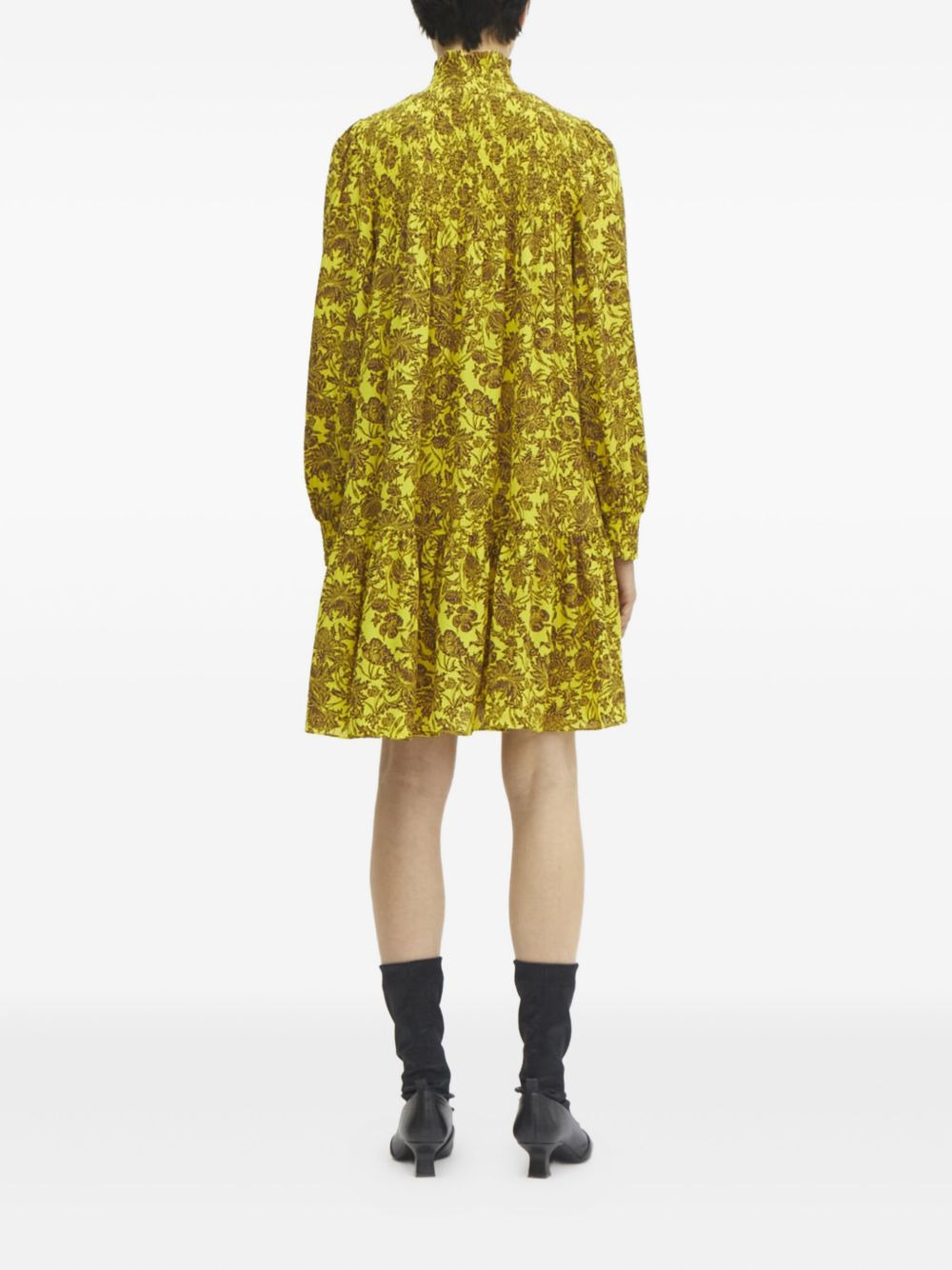floral-print midi dress - 4