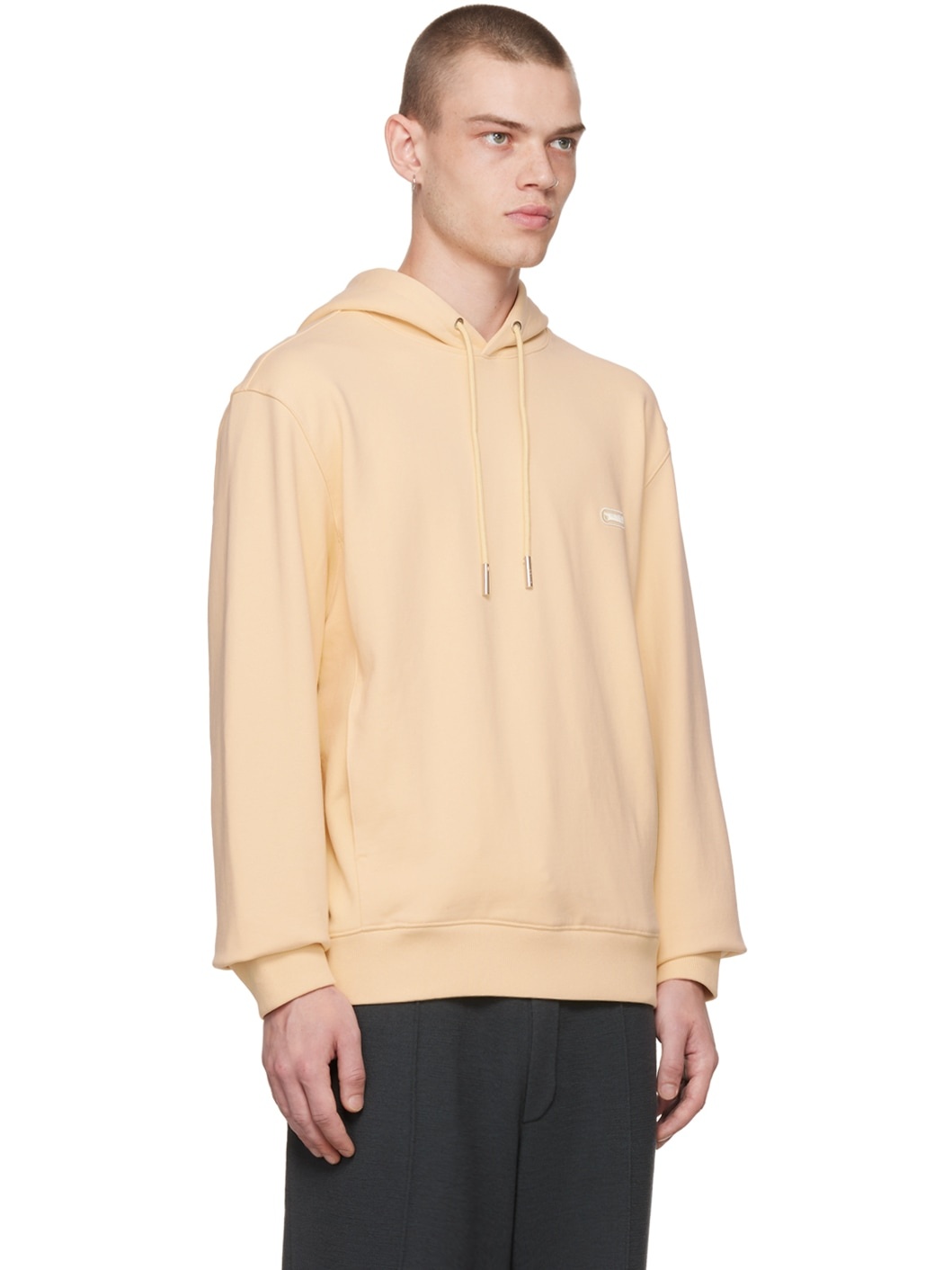Yellow Embroidered Hoodie - 2