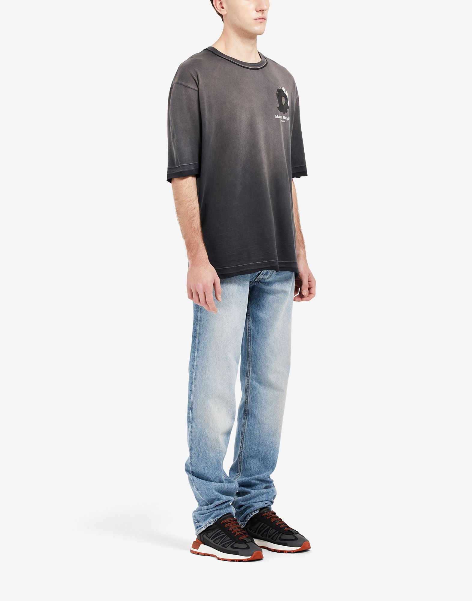 Vintage wash logo print t-shirt - 3