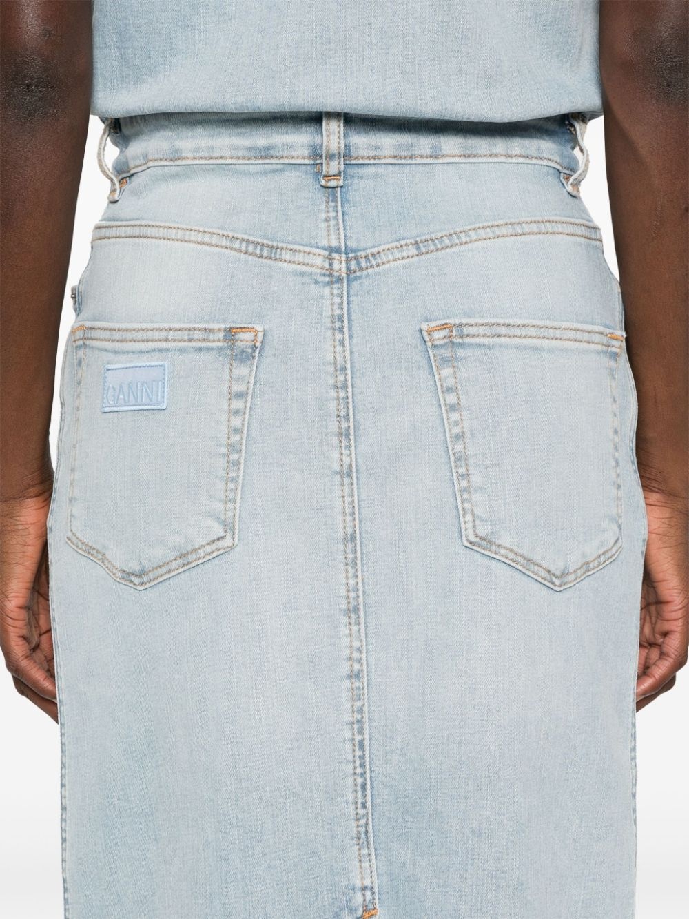 denim midi dress - 5