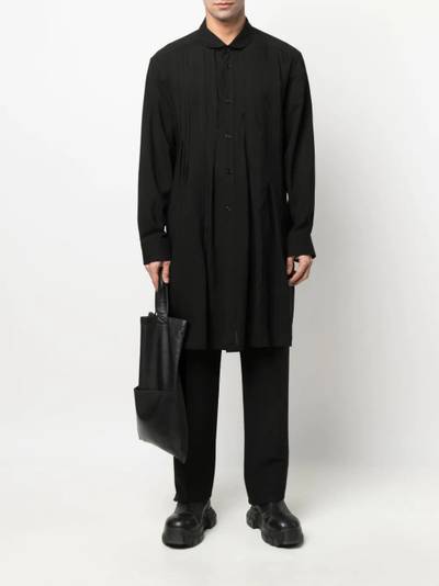 Yohji Yamamoto M-tack pleat-detail shirt outlook