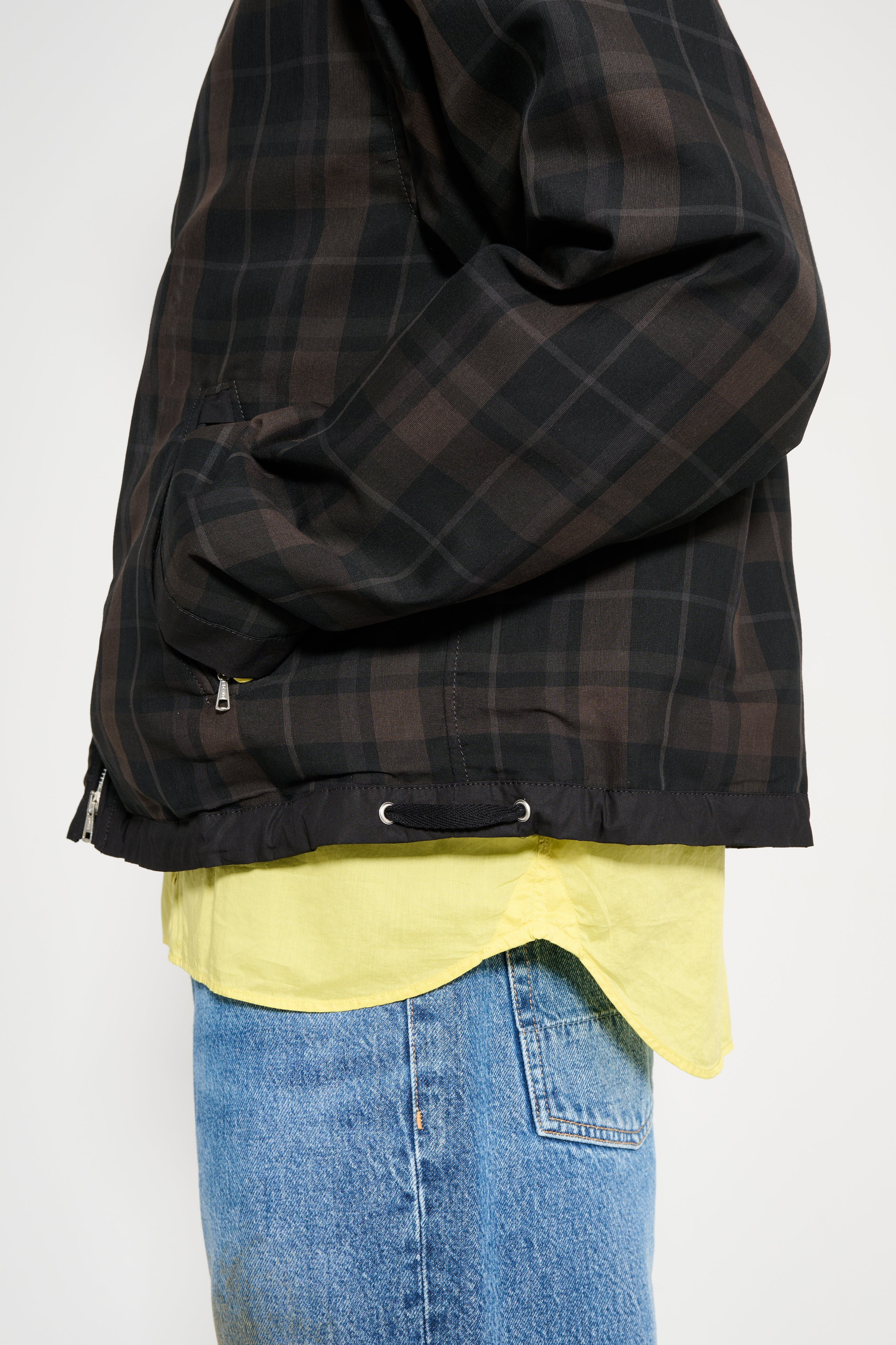 OUR LEGACY RIVIERA JACKET BLACK SHADOW CHECK - 7
