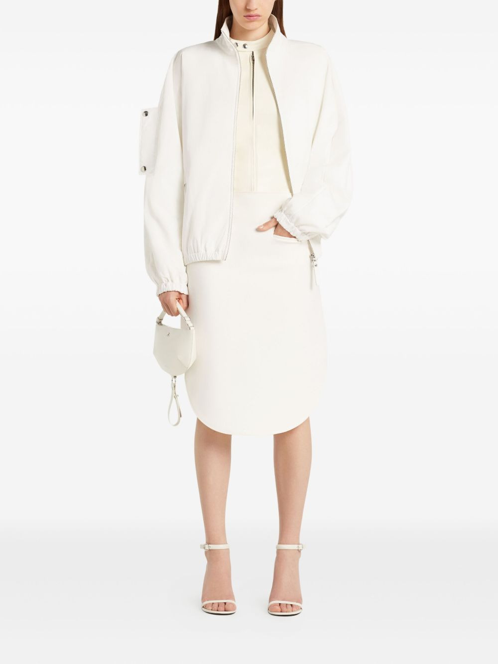 zippered cropped jacket - 6