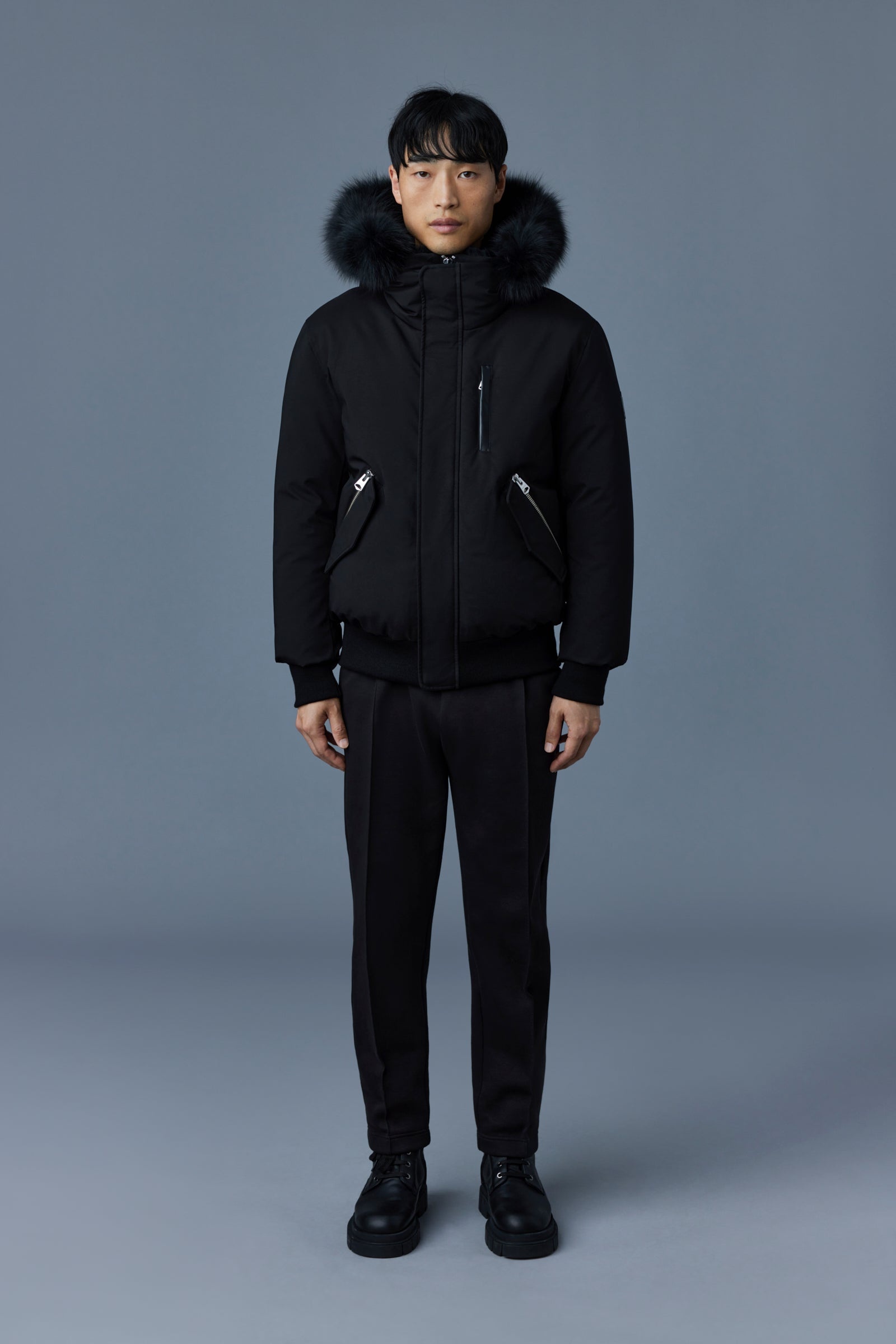 DIXON 2-in-1 Nordic Tech down bomber with blue fox fur - 2