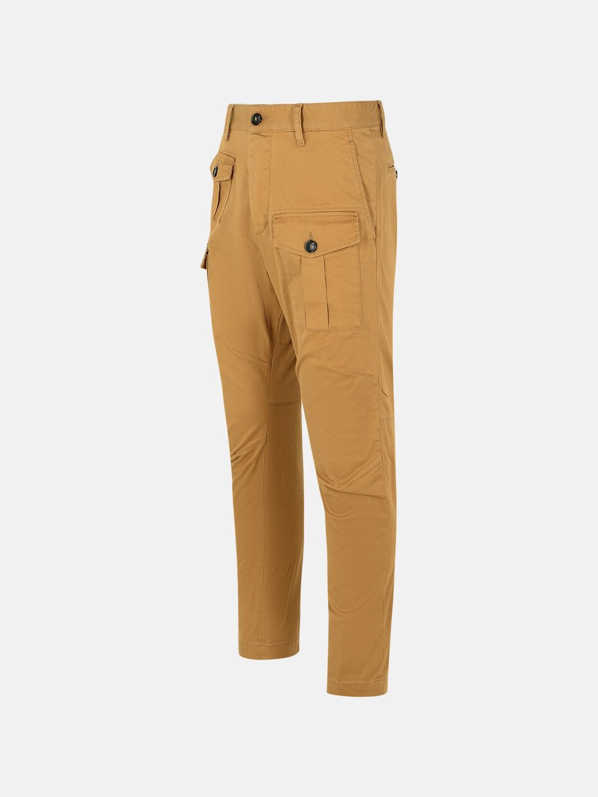 'SEXY' BEIGE COTTON CARGO PANTS - 2