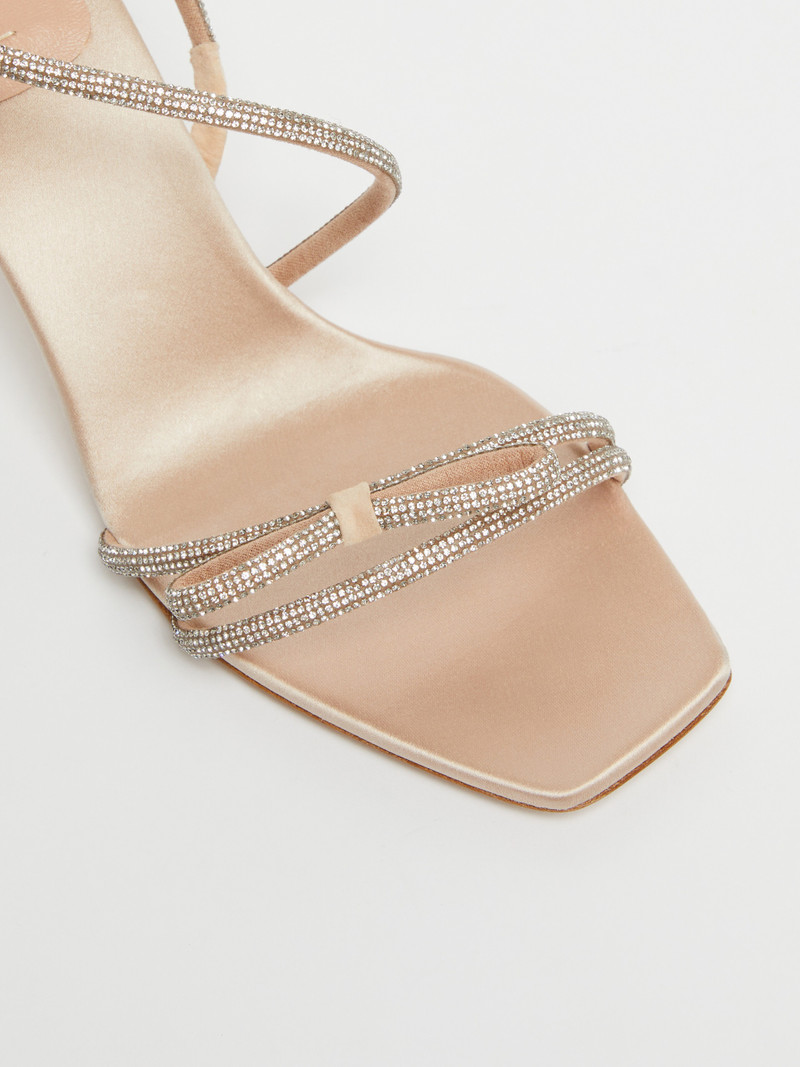 CRYSTALSANDAL Bow-adorned satin sandals 4