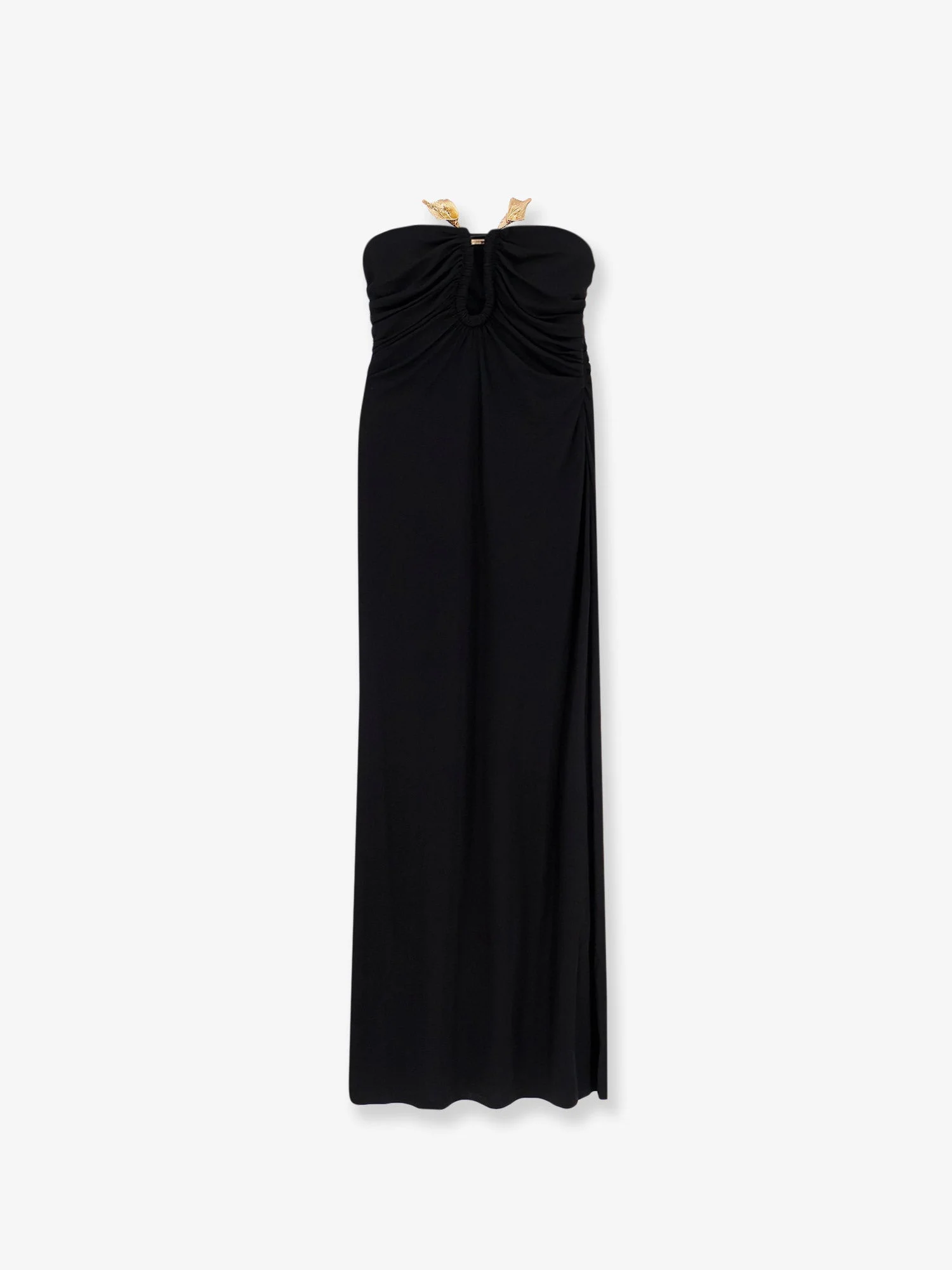 Cult Gaia Emir Viscose Blend Long Dress Black - 1