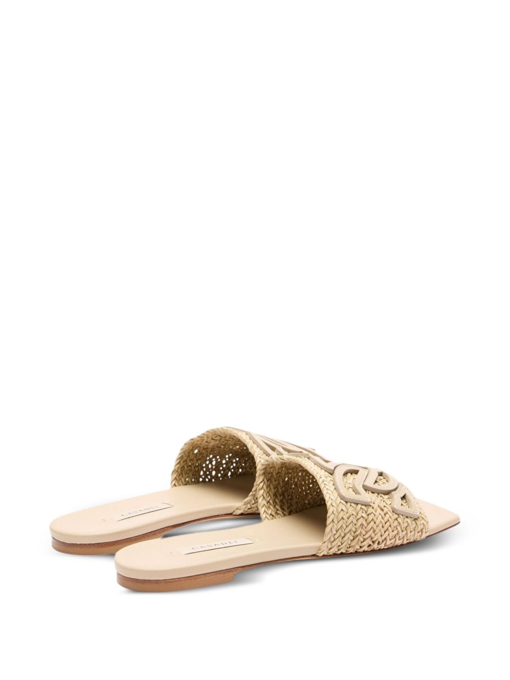 woven-strap flat sandals - 3