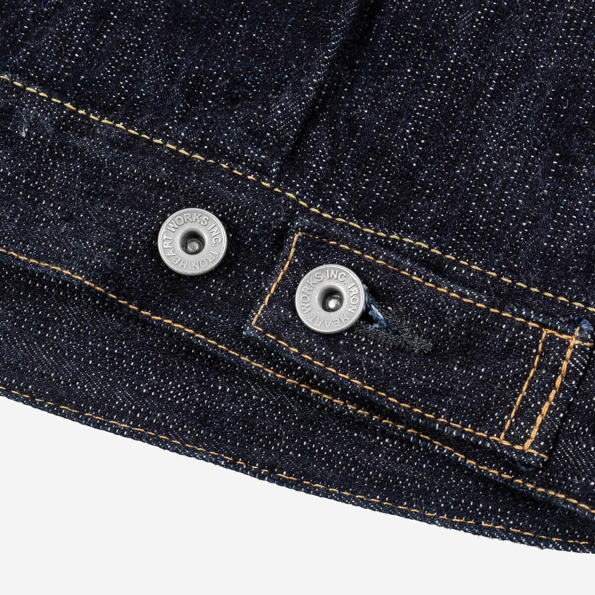 IHJ-507-SLB 16oz Slubby Selvedge Denim Type II Jacket Indigo - 7
