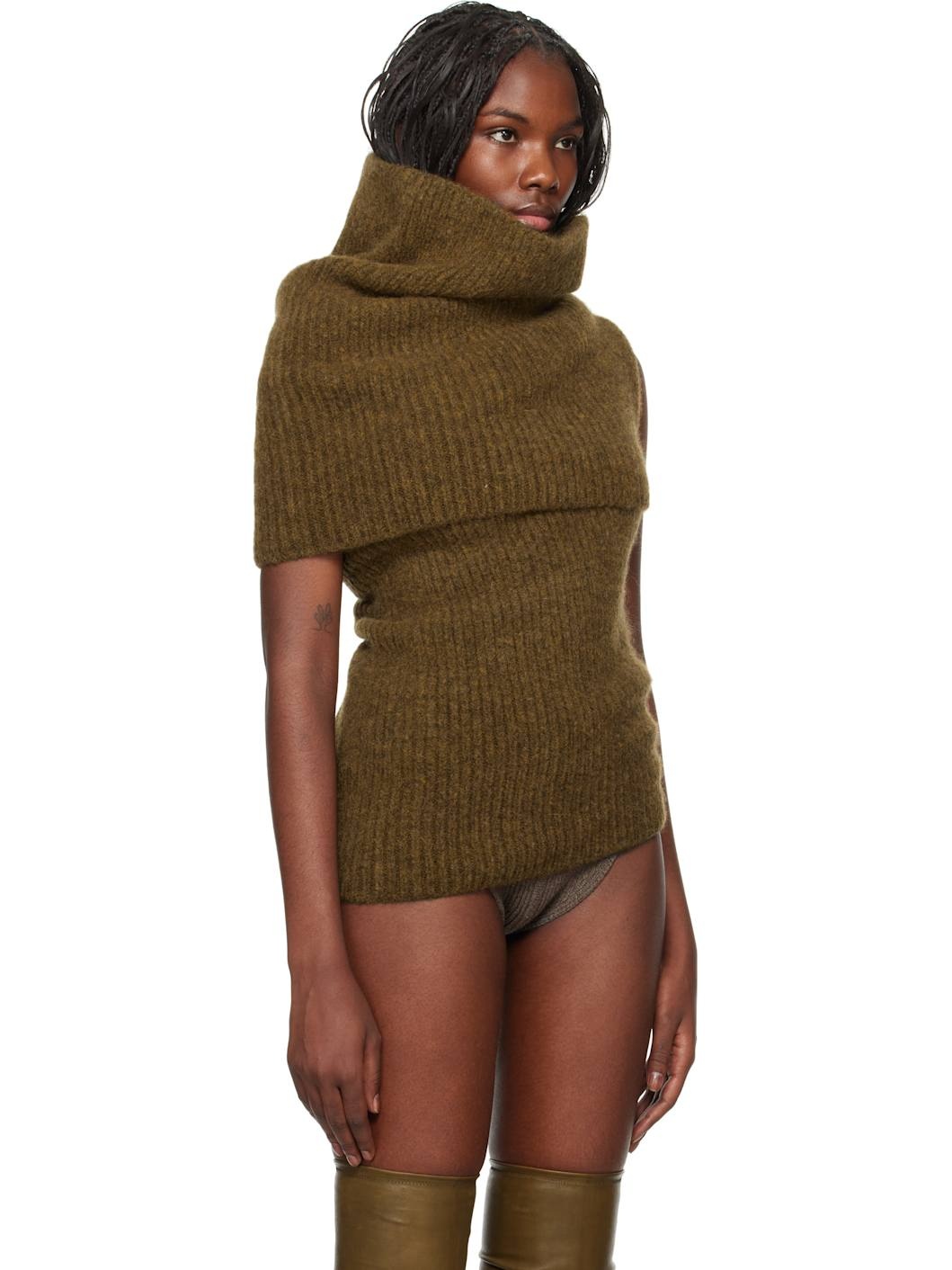 Tan Porterville Dbl Banded Turtleneck - 2