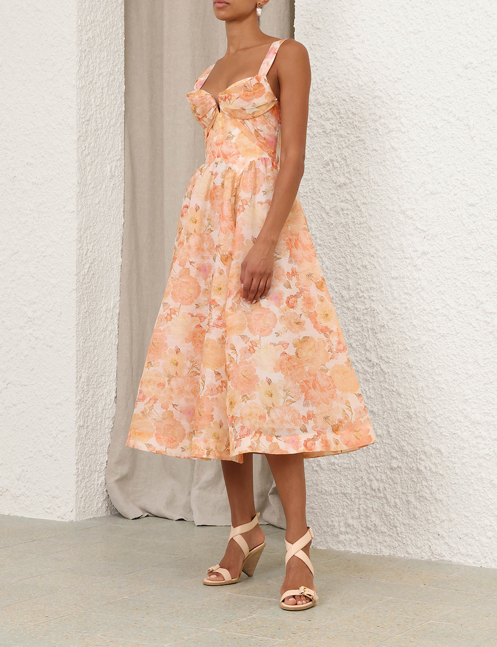 REBELLION DRAPE MIDI DRESS - 3