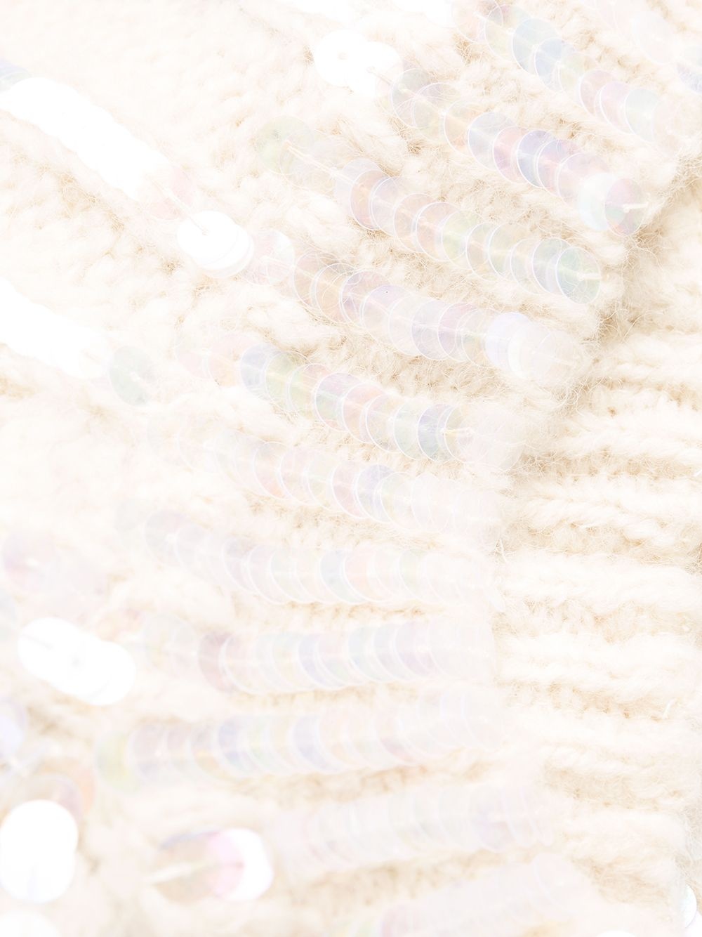 sequinned cable knit dress - 7