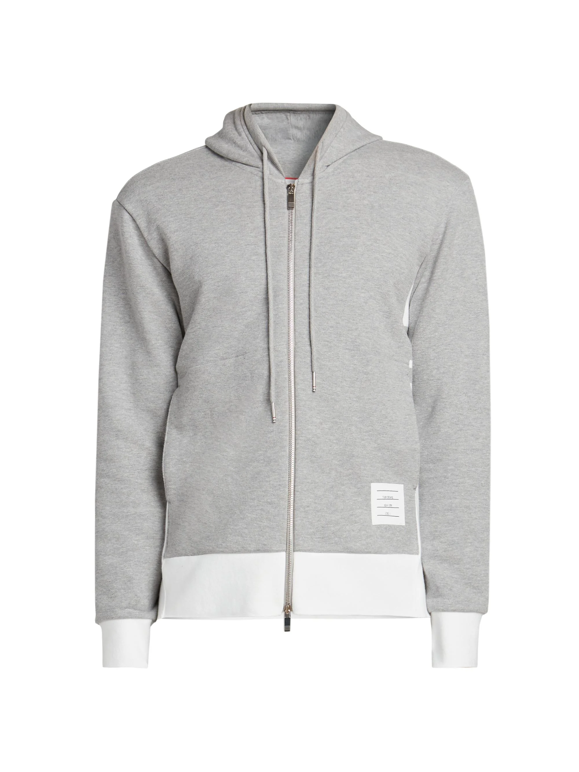 Men's Loopback Jersey Hoodie Jacket - Light Grey - 1
