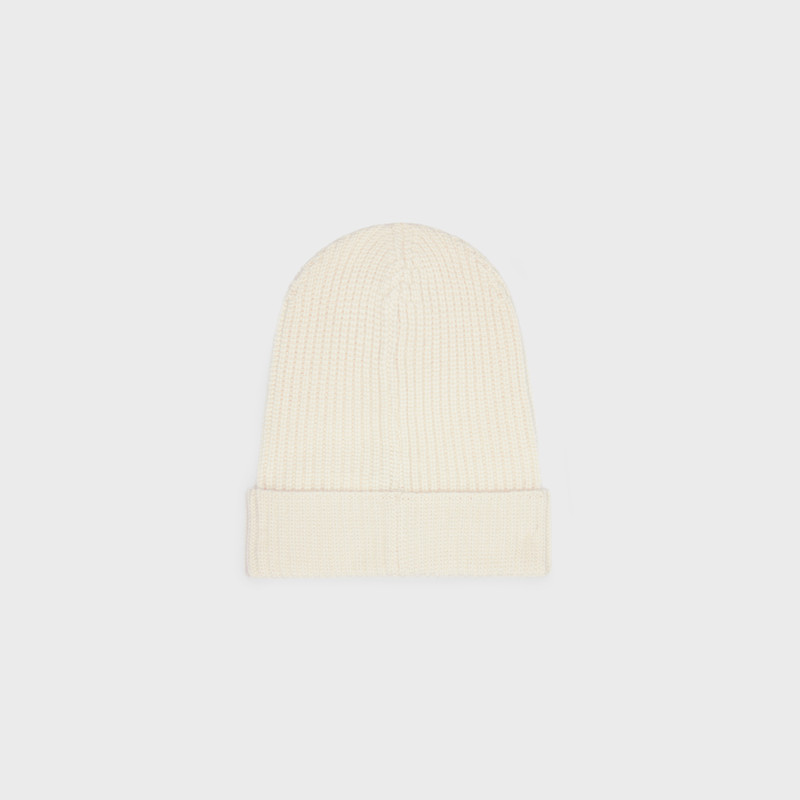 CELINE Celine beanie in heritage cashmere outlook