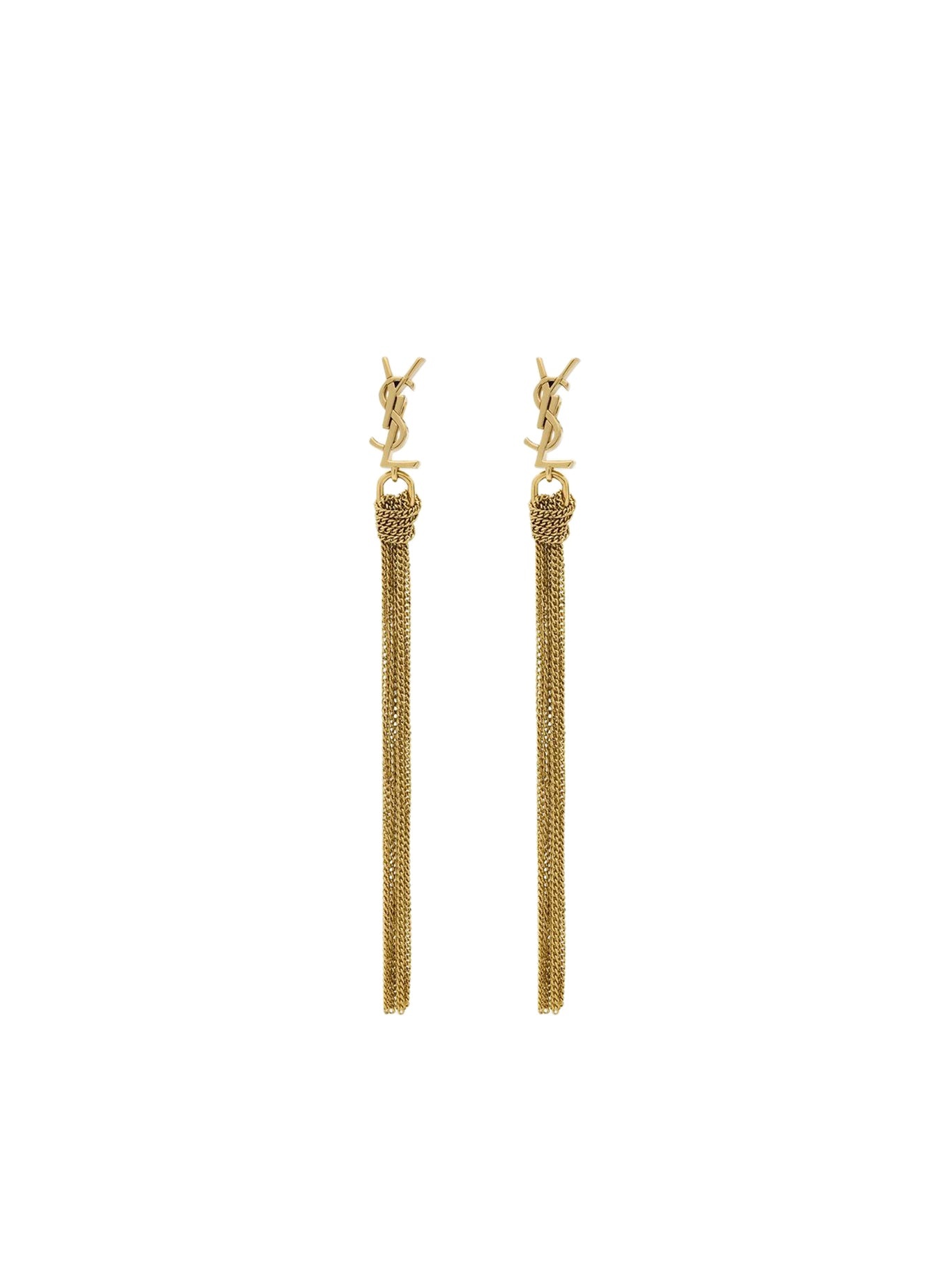METAL EARRINGS WITH CASSANDRE TASSEL - 1